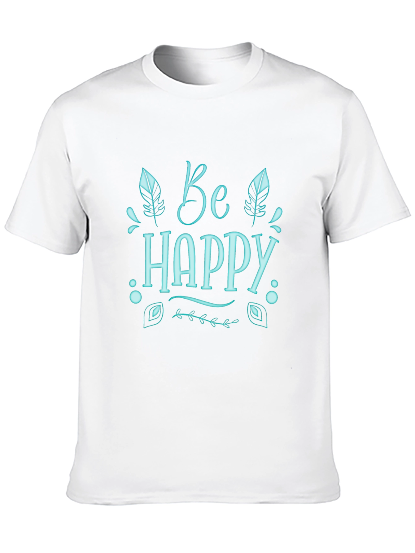 Black Be Happy Graphic T-Shirt - Comfort & Style view 10