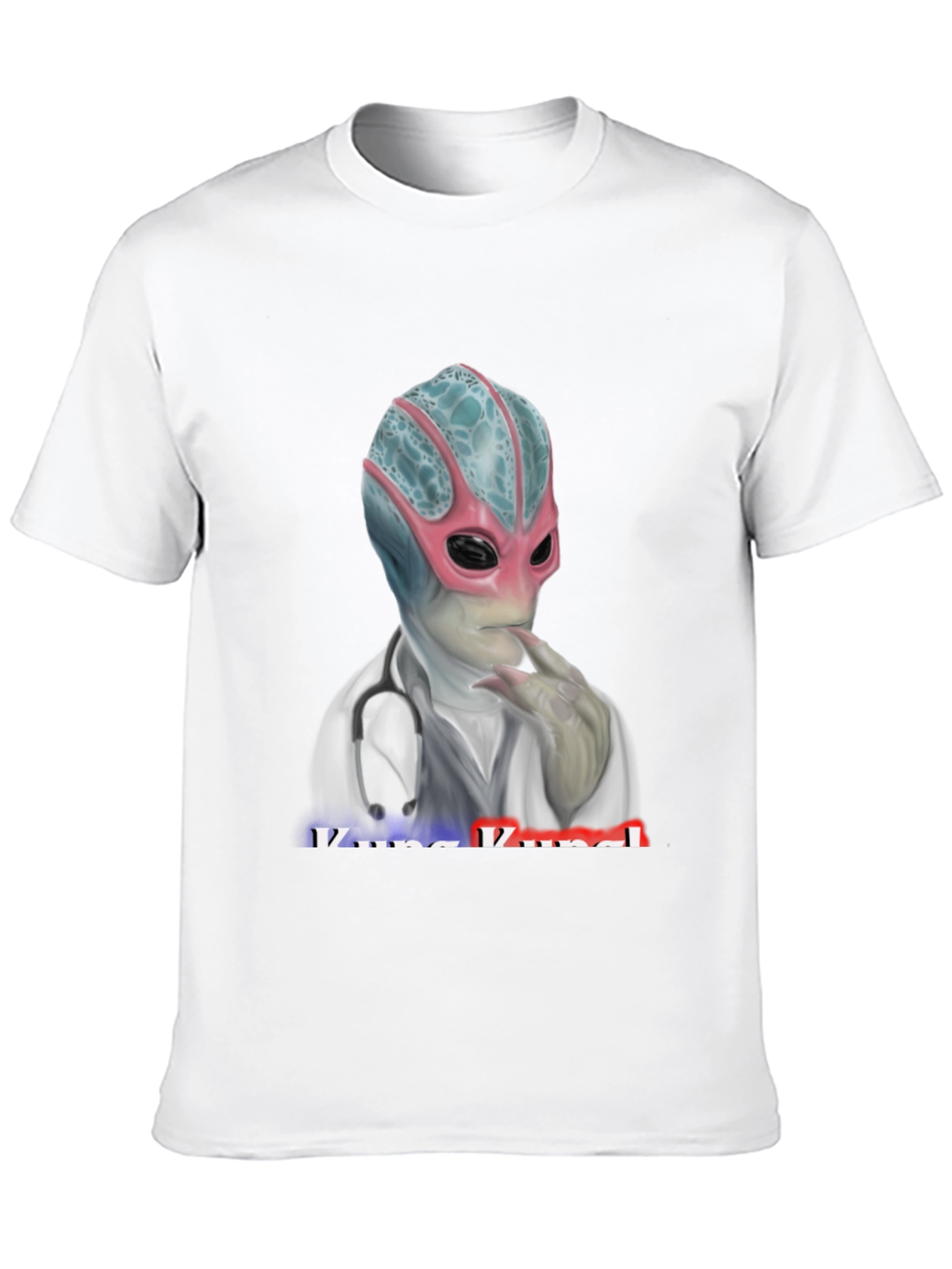 Black Alien Doctor T-Shirt - Medical Humor Tee view 10