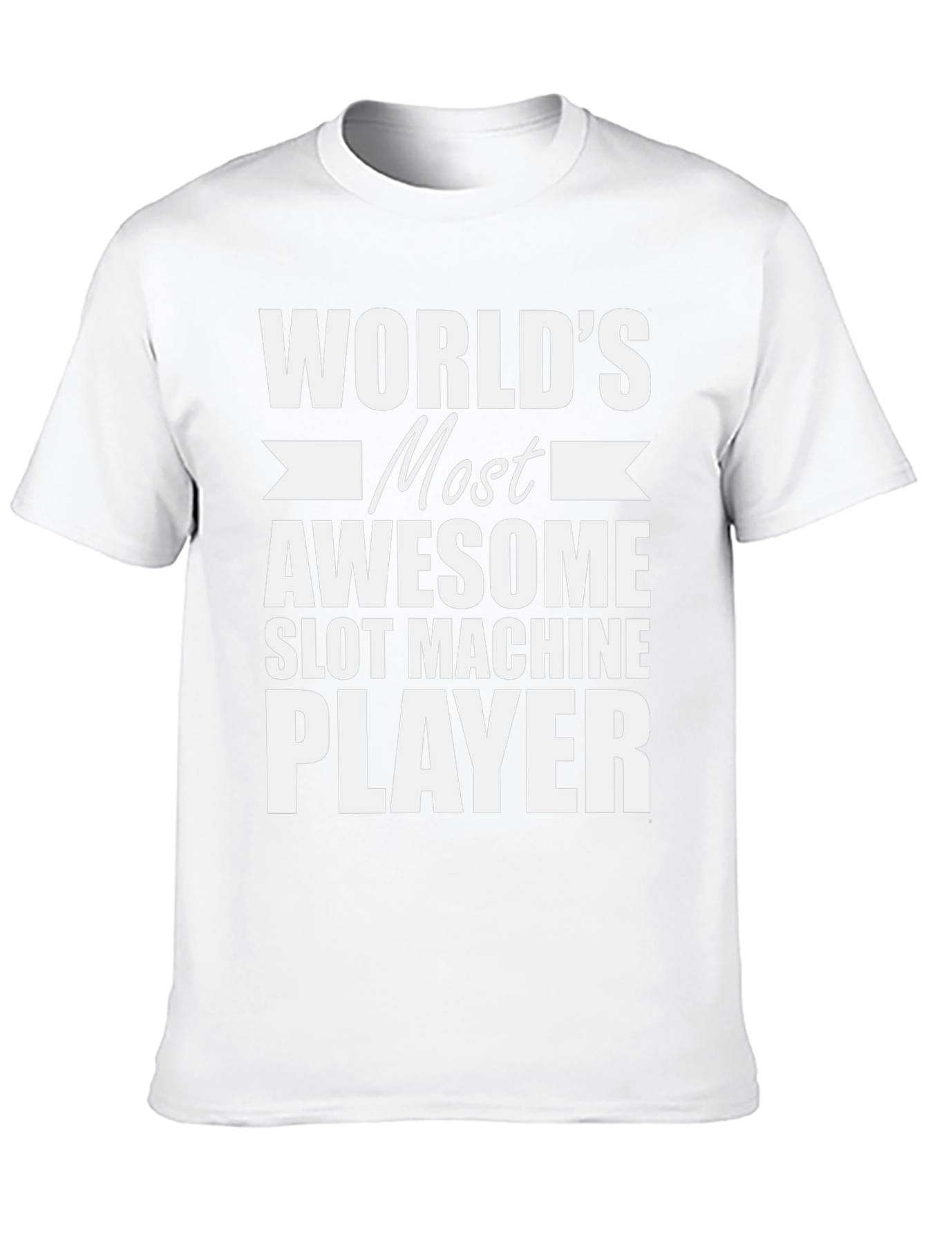 Black World's Most Awesome Slot Machine Player T-Shirt view 10