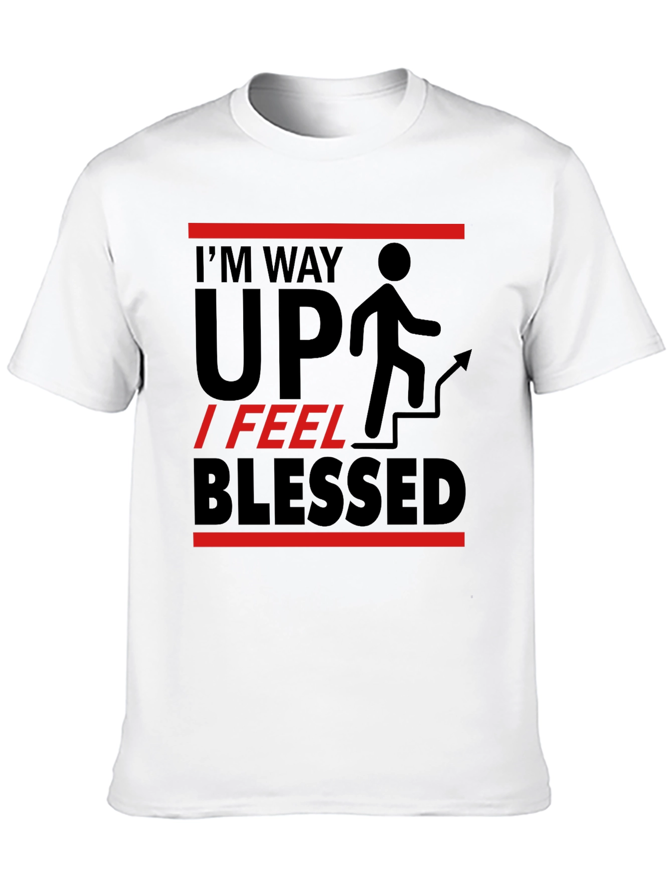 Black I'm Way Up Graphic T-Shirt view 10