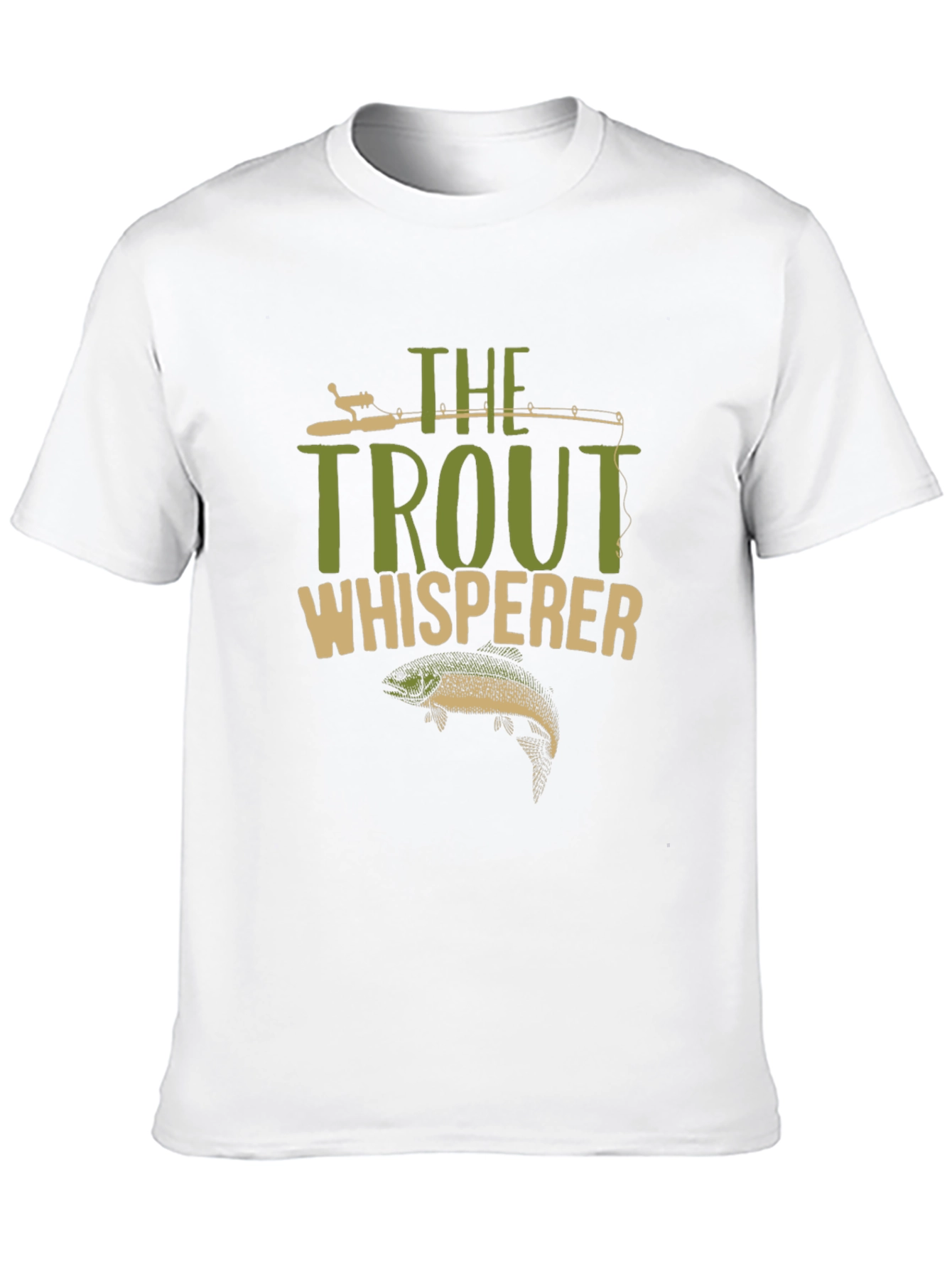 Black The Trout Whisperer T-Shirt Fishing Angler Tee view 10