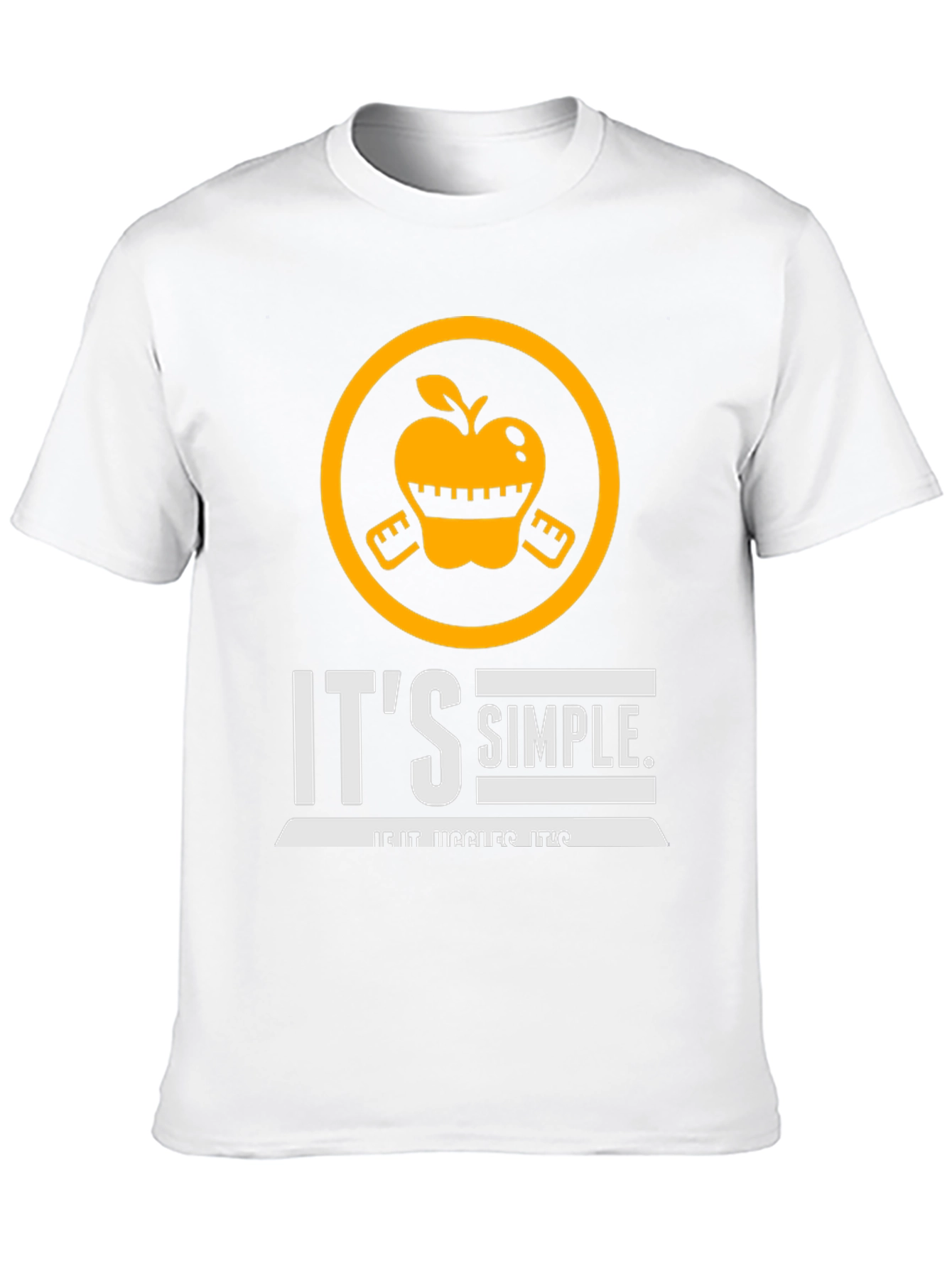 Black It's Simple If It Jiggles It's Fat Funny T-Shirt view 10