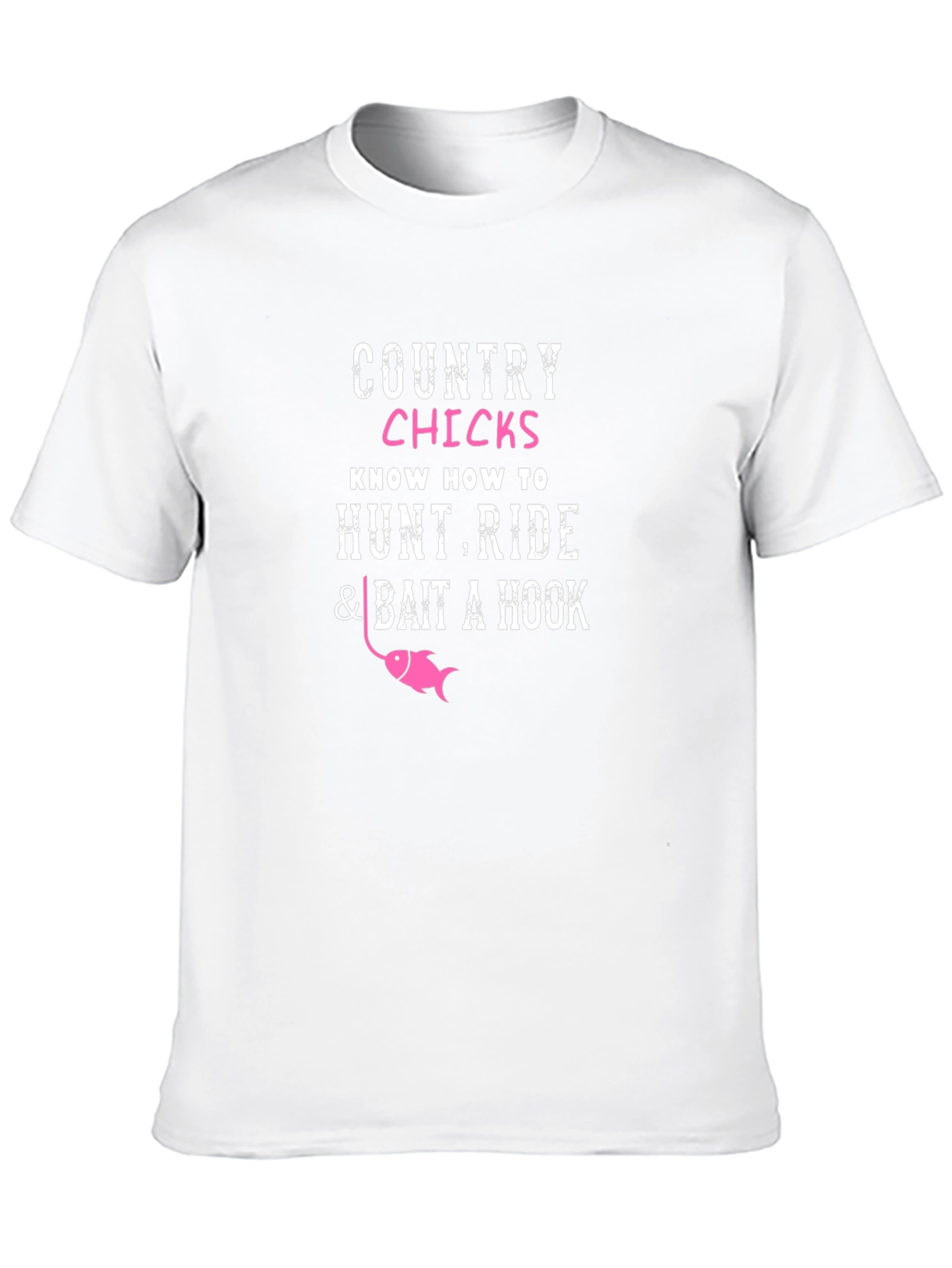 Black Country Chicks T-Shirt - Hunt, Ride, Bait a Hook view 10
