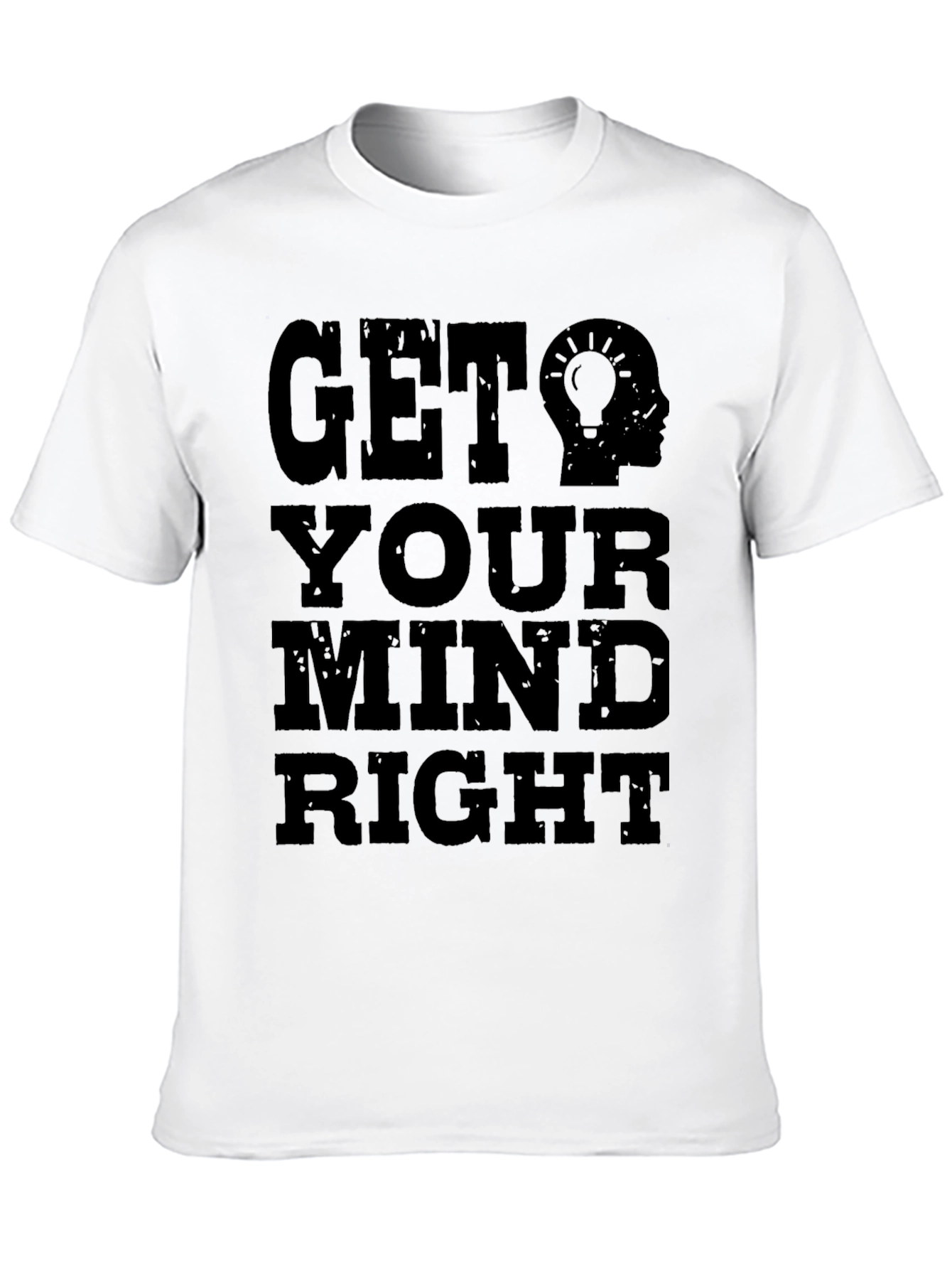 Black Get Your Mind Right Graphic Tee - Black Cotton view 10