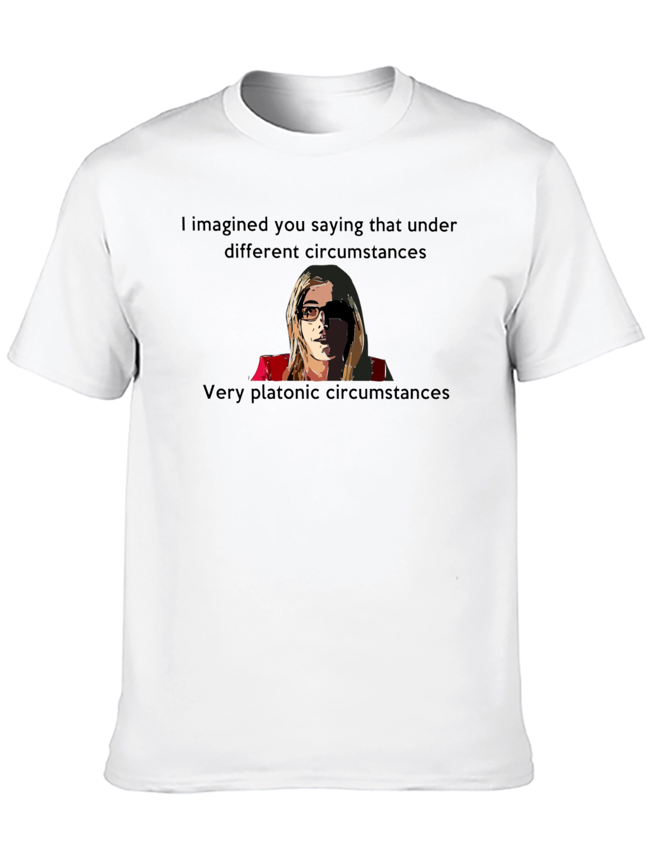 Black Funny 'Very Platonic' T-Shirt view 10