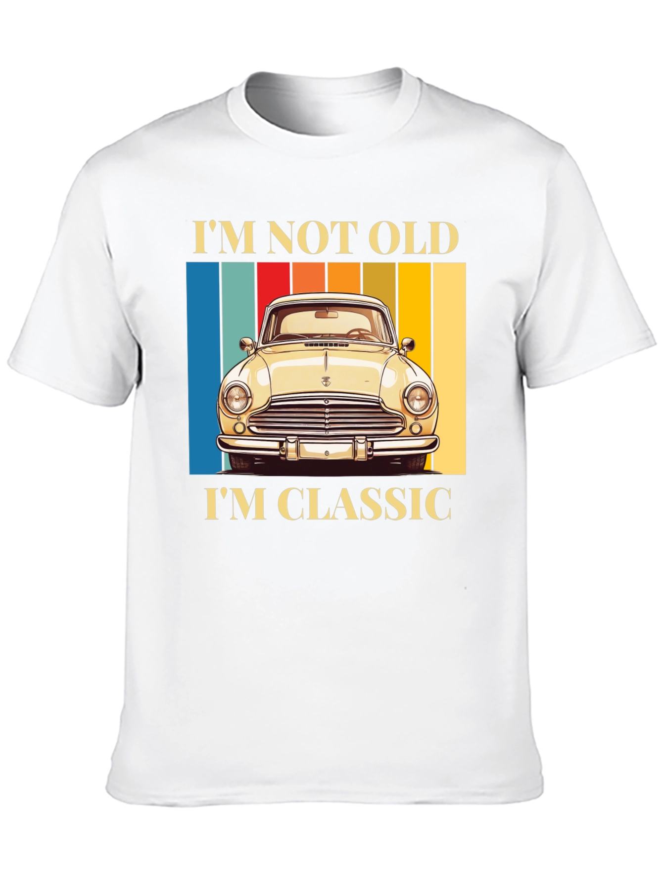 Black Classic Car T-Shirt - I'm Not Old, I'm Classic view 10