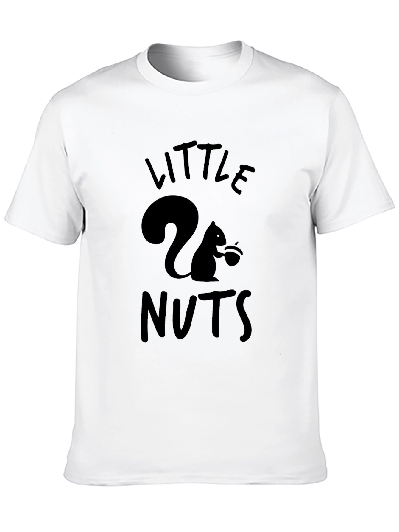 Black Little Nuts Squirrel Graphic Tee - Black view 10