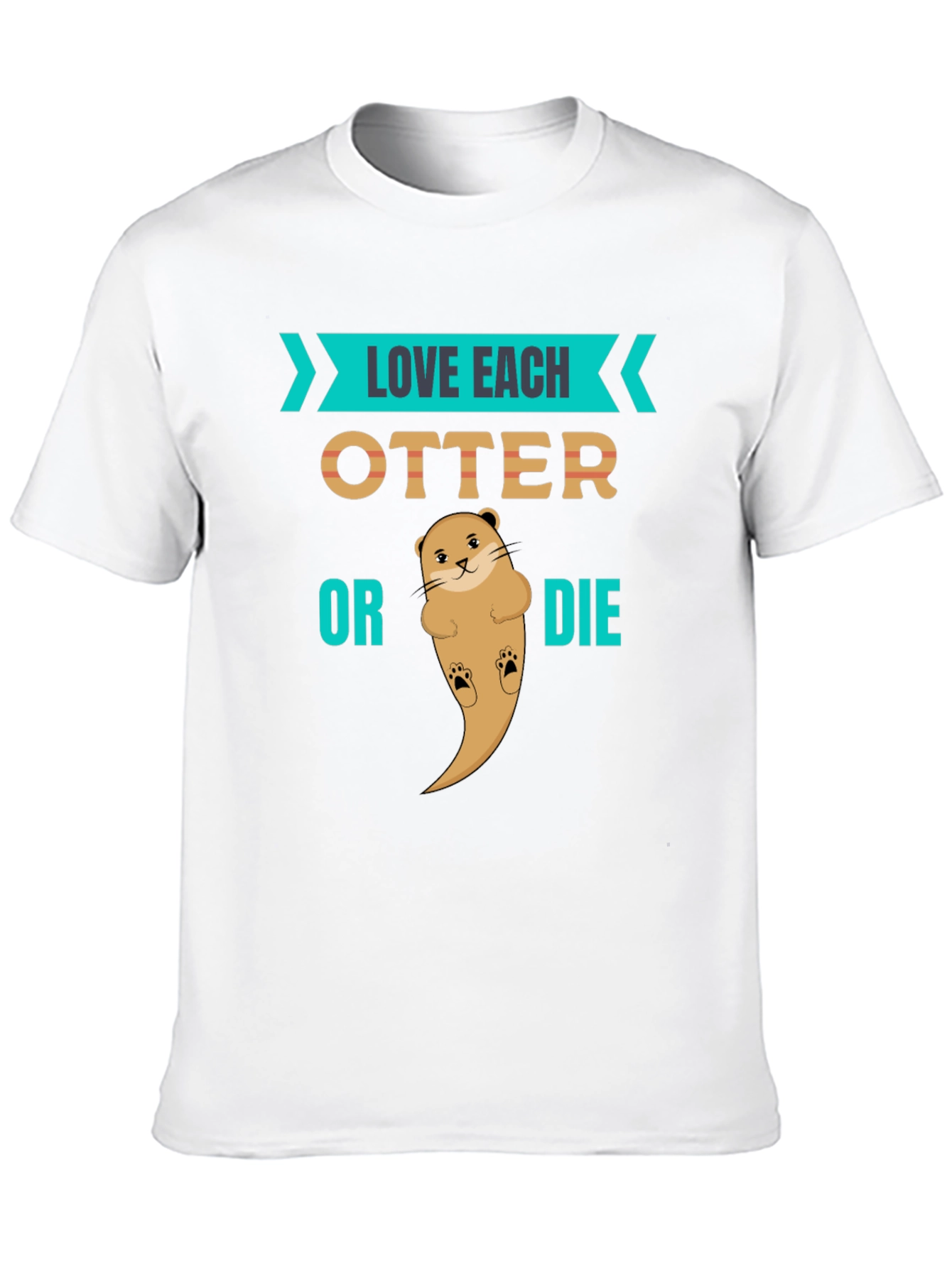 Black Love Each Otter Black Graphic Tee view 10