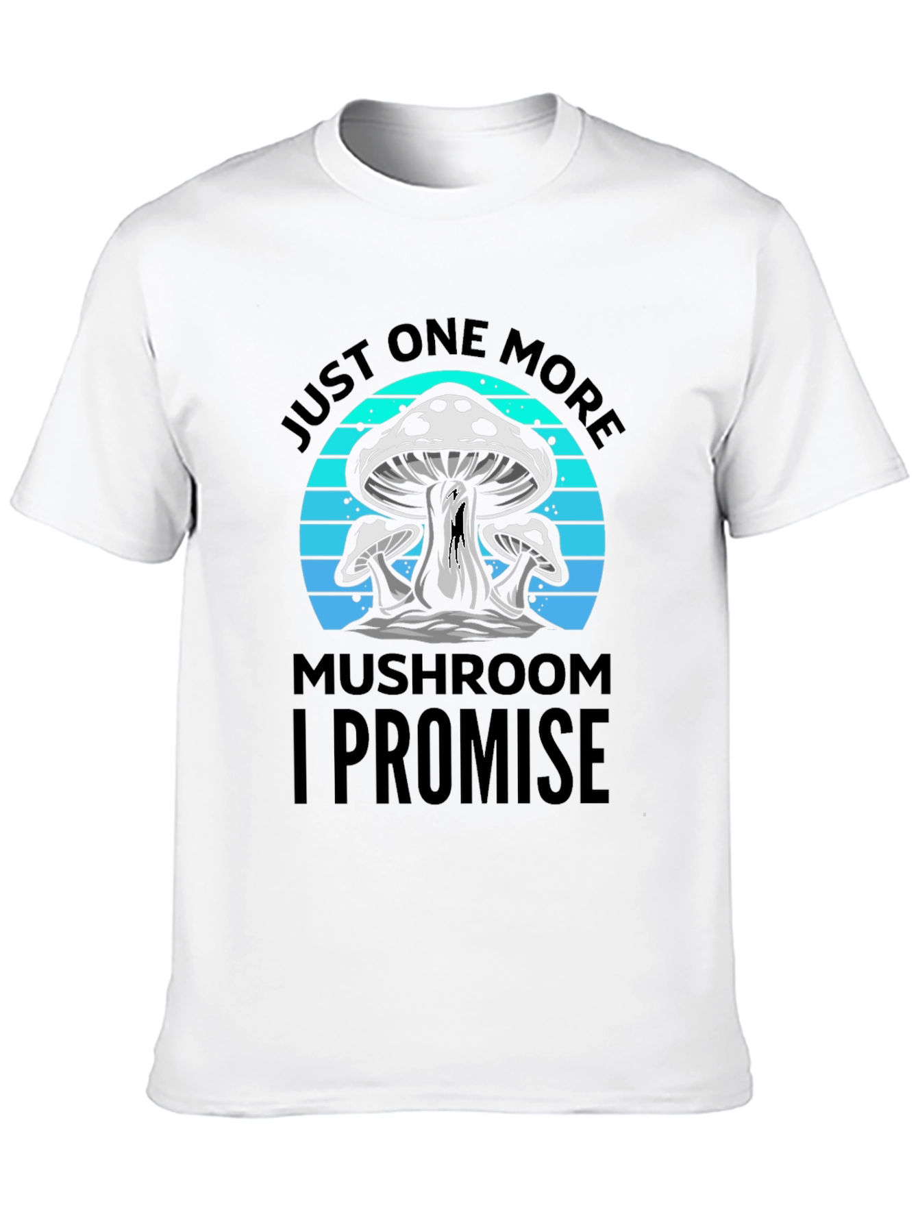 Black Just One More Mushroom T-Shirt view 10