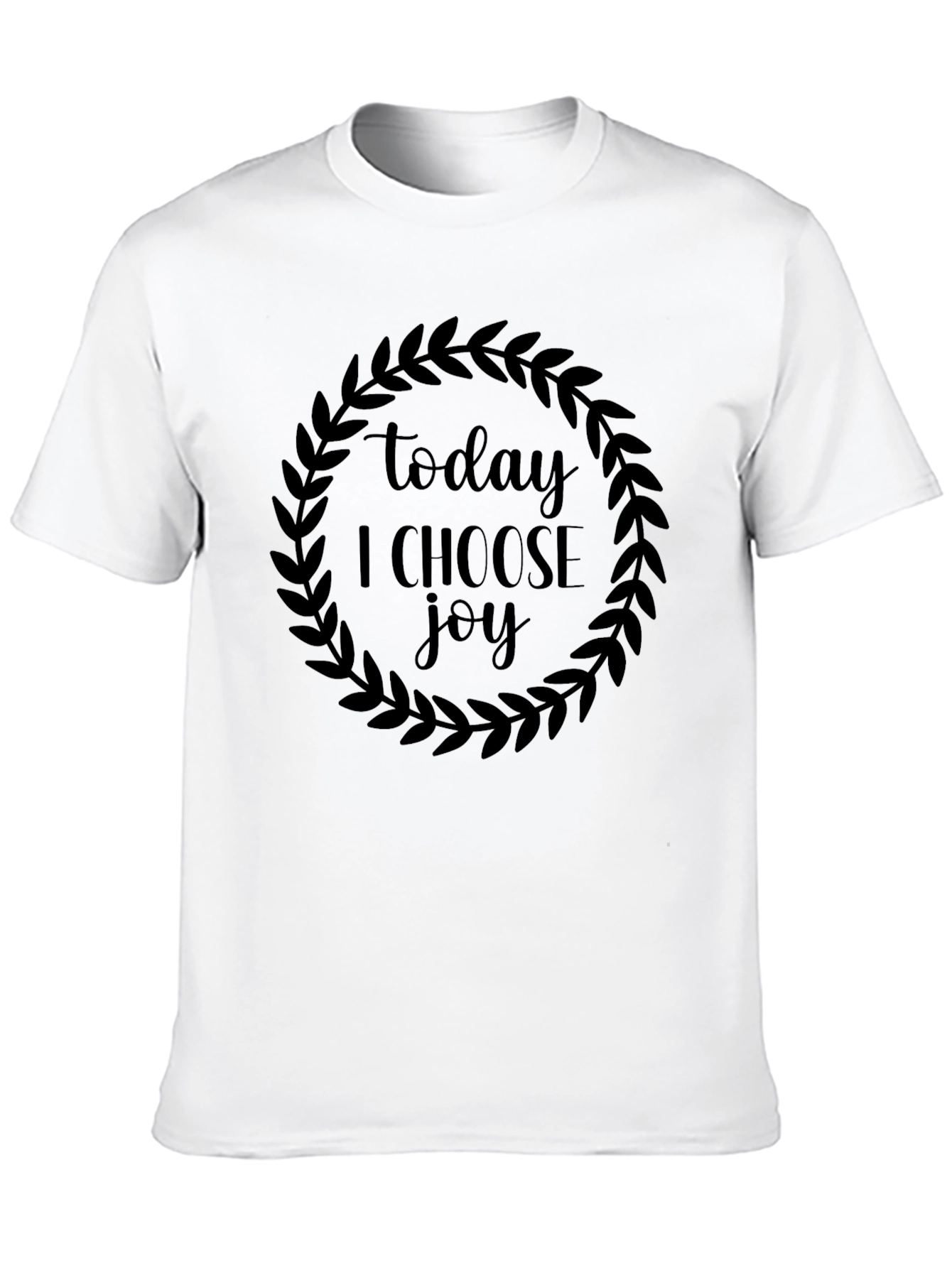 Black Today I Choose Joy Black Graphic Tee view 10