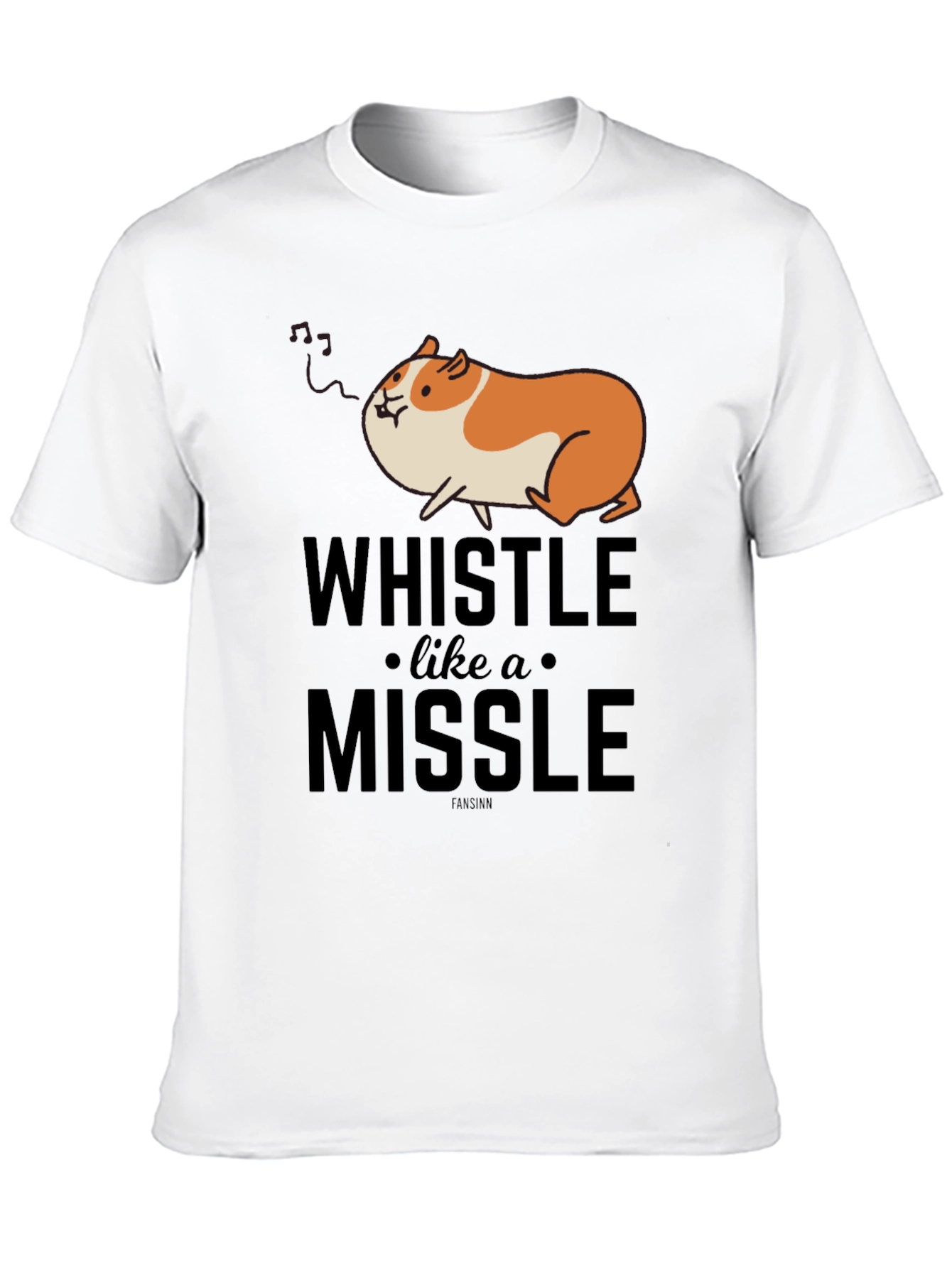 Whistle Like a Missile Funny Guinea Pig T-Shirt - 10