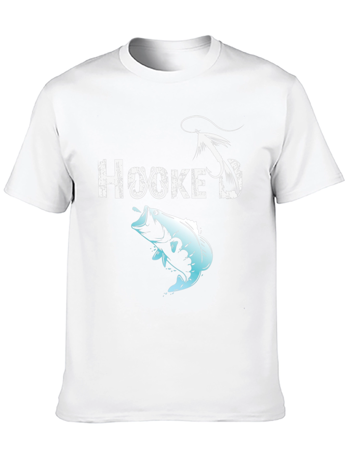 Black Hooked Fishing T-Shirt - Angler Gift view 10