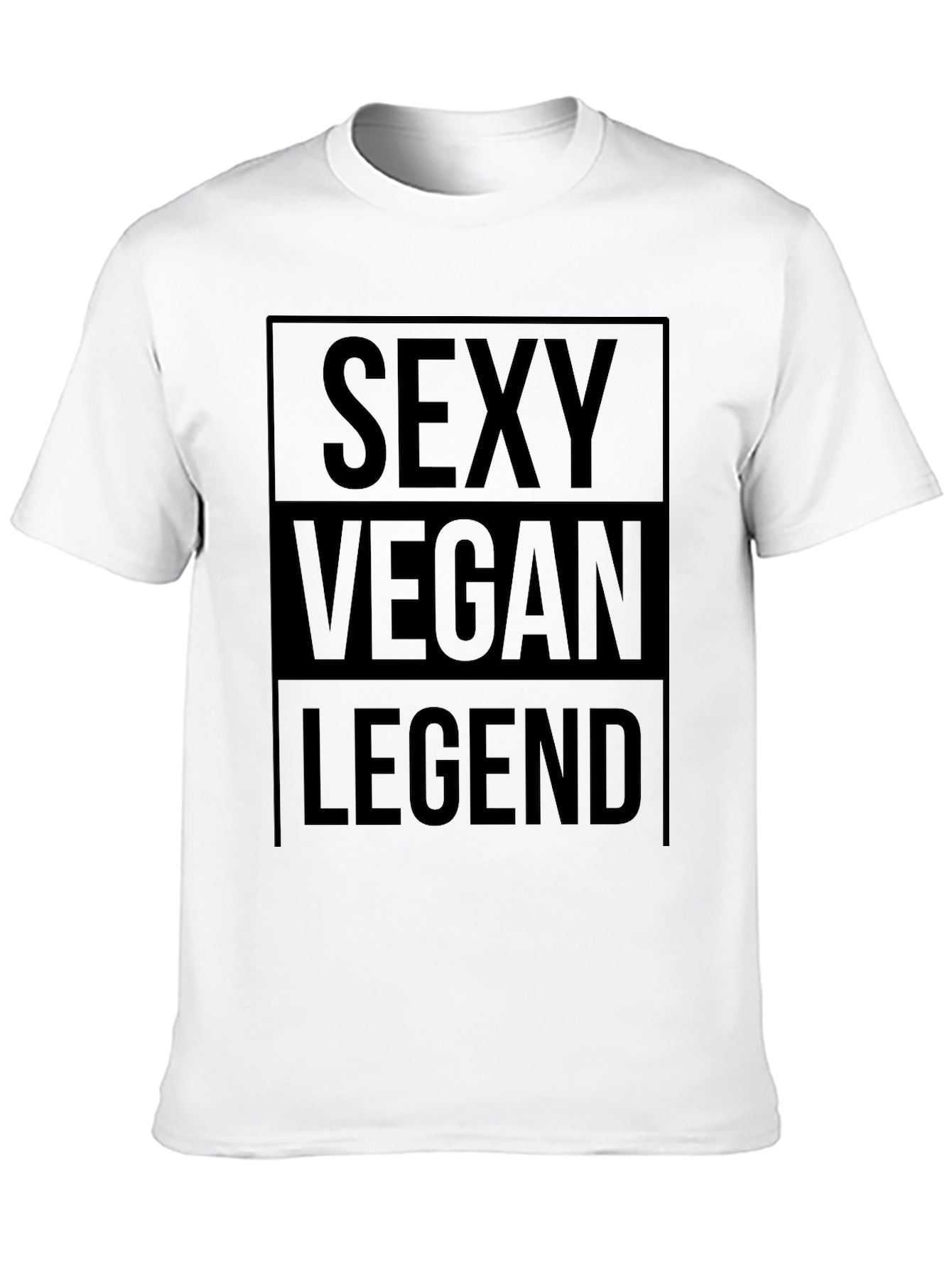Black Sexy Vegan Legend Graphic Tee - Unisex view 10