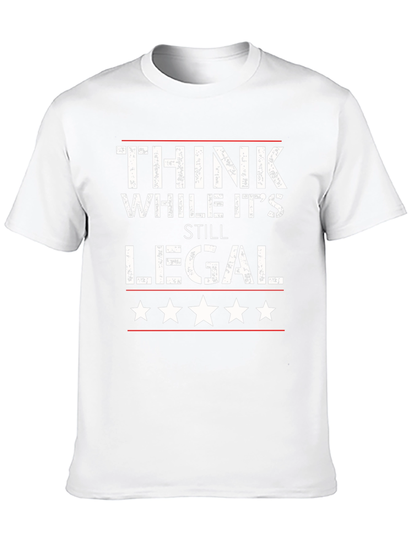 Black Think While It's Still Legal T-Shirt view 10