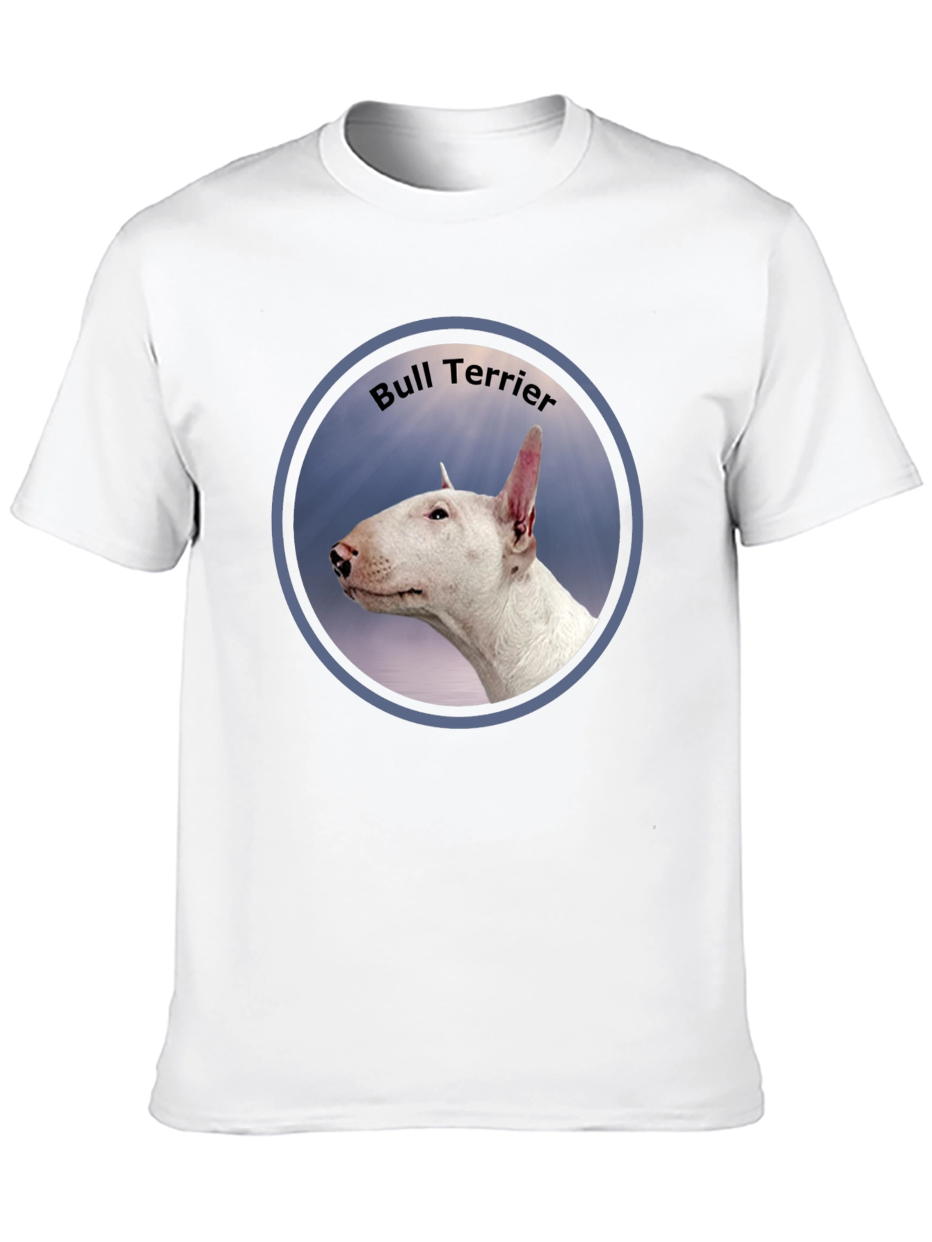 Black Bull Terrier Portrait Graphic T-Shirt view 10