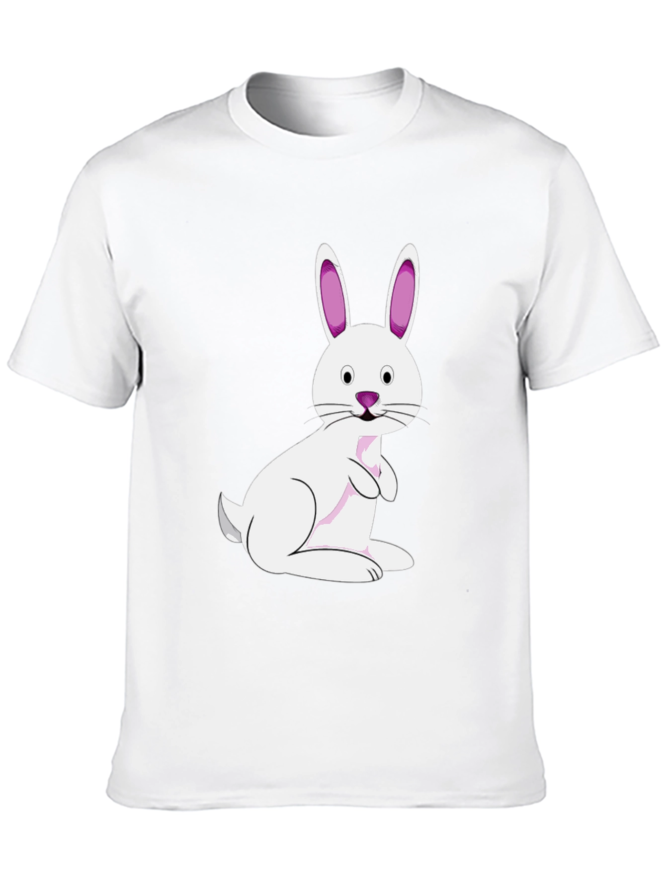 Easter Bunny Graphic Tee - Black Cotton Blend - 10
