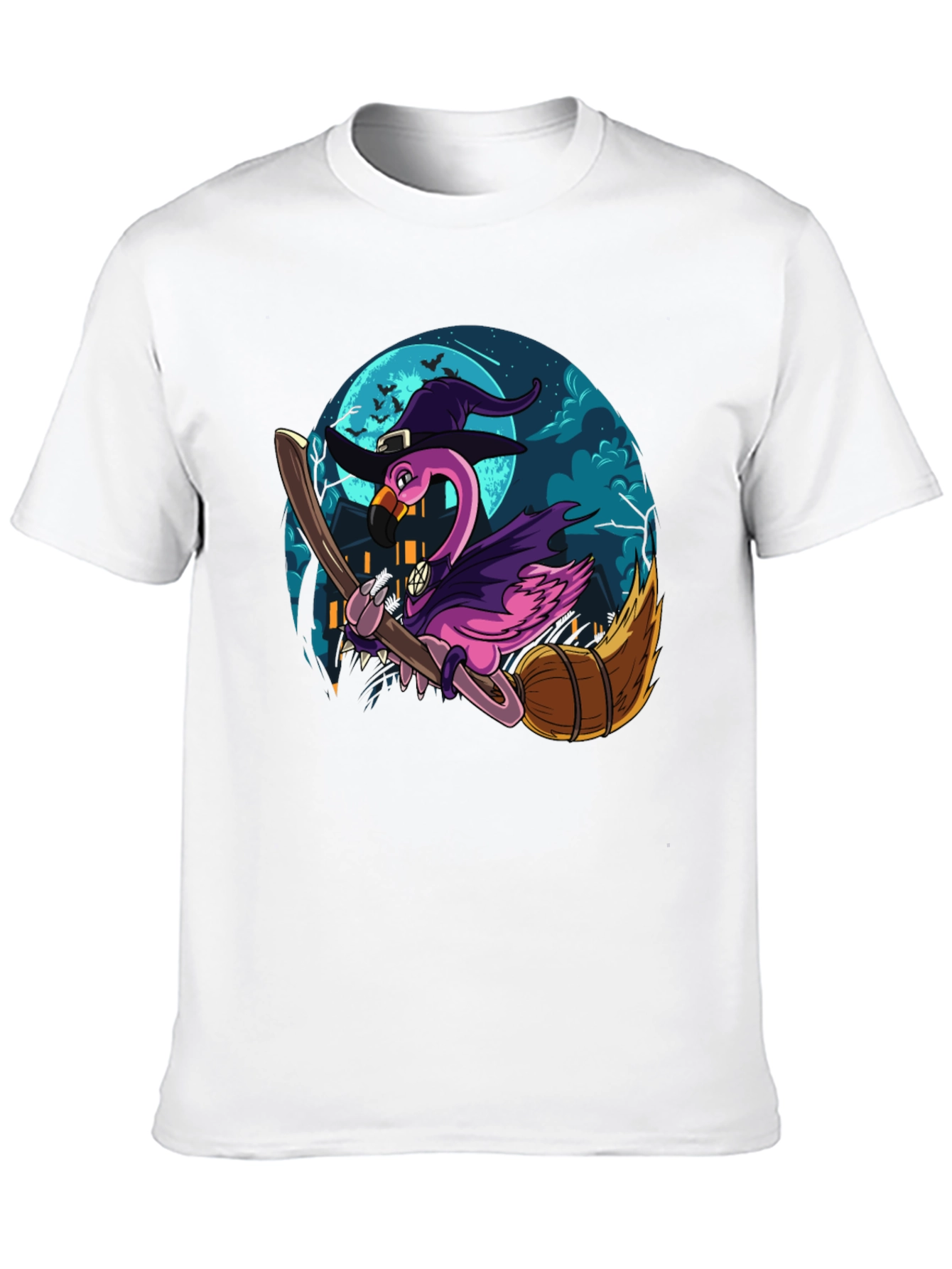 Black Witch Flamingo Graphic Tee view 10