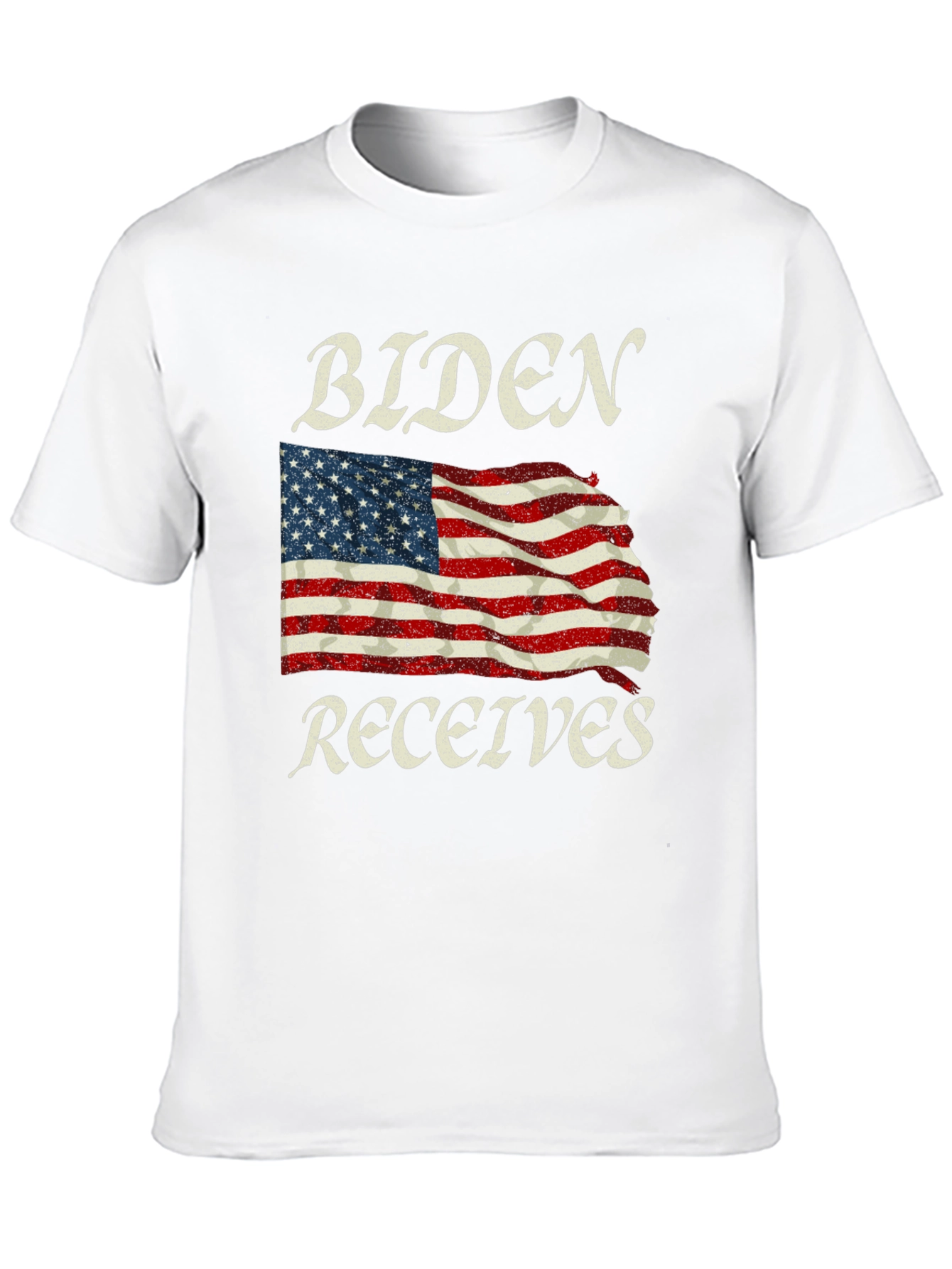 Black Biden Receives American Flag Graphic Tee view 10