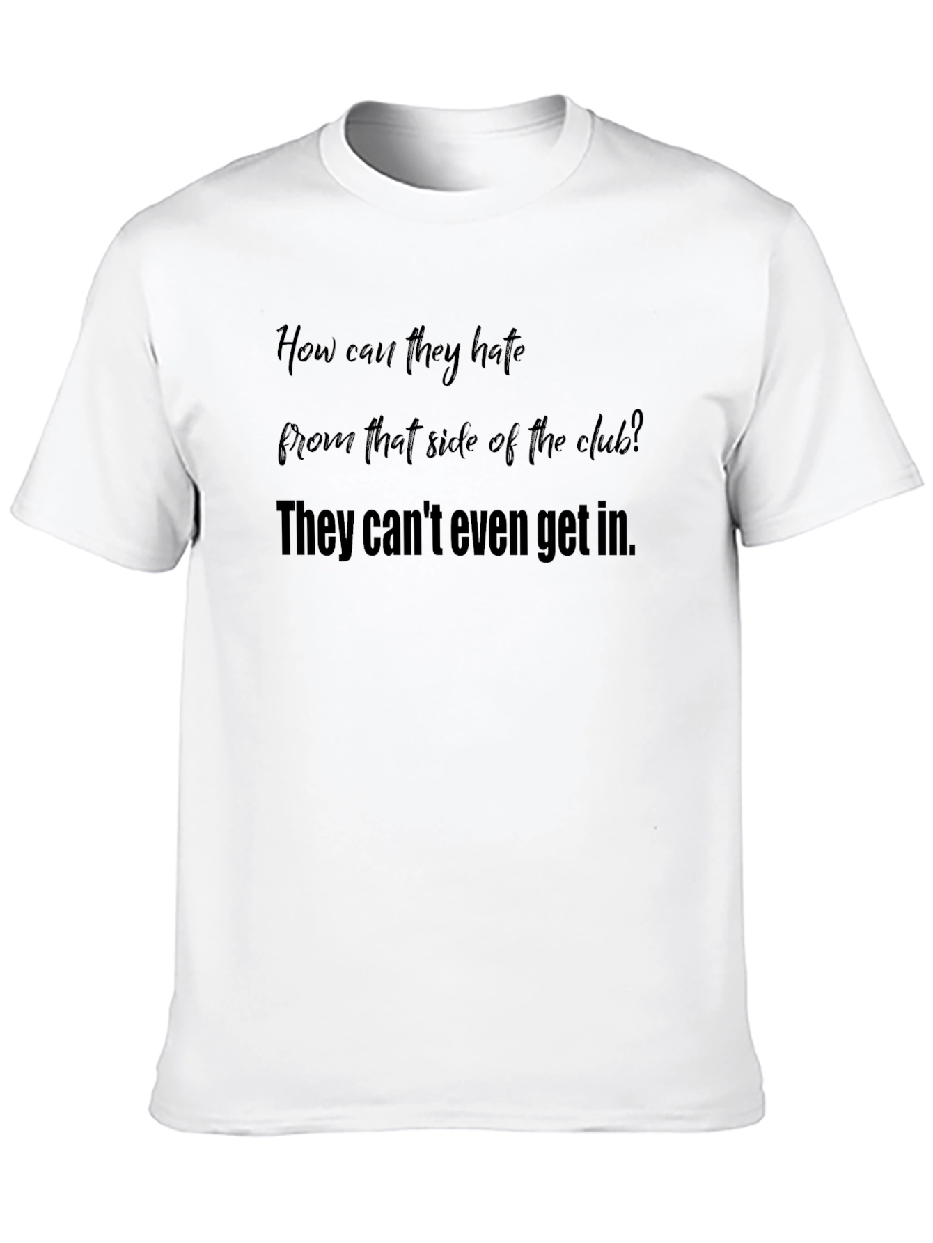 Black Club Access T-Shirt:  Exclusive Statement Tee view 10