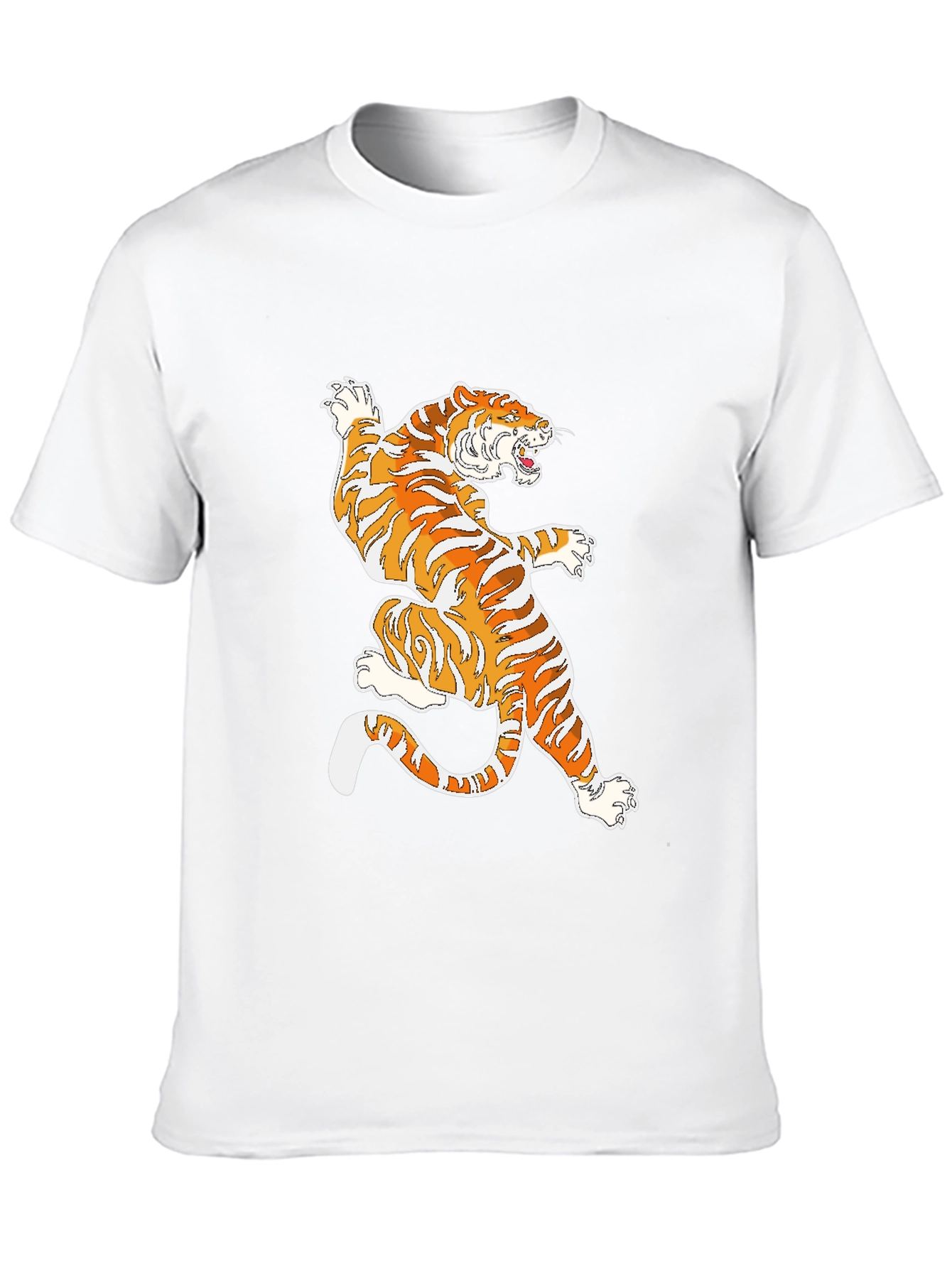 Black Tiger Graphic Black T-Shirt view 10