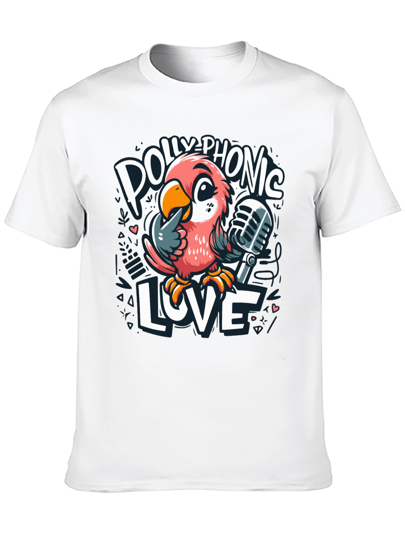 Black Polly-Phonic Love T-Shirt view 10