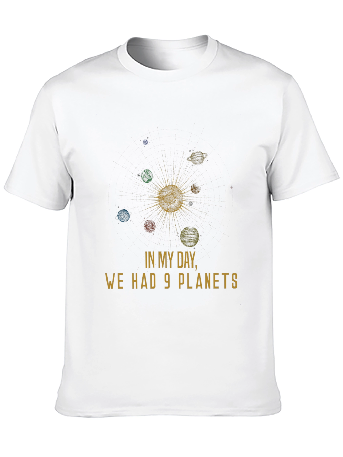 Black Retro Planet Graphic Tee - 90s Kids Humor view 10