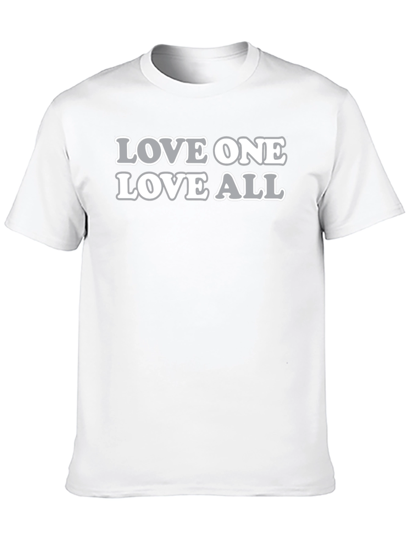 Black Love One Love All Graphic Tee - Soft Cotton Blend view 10