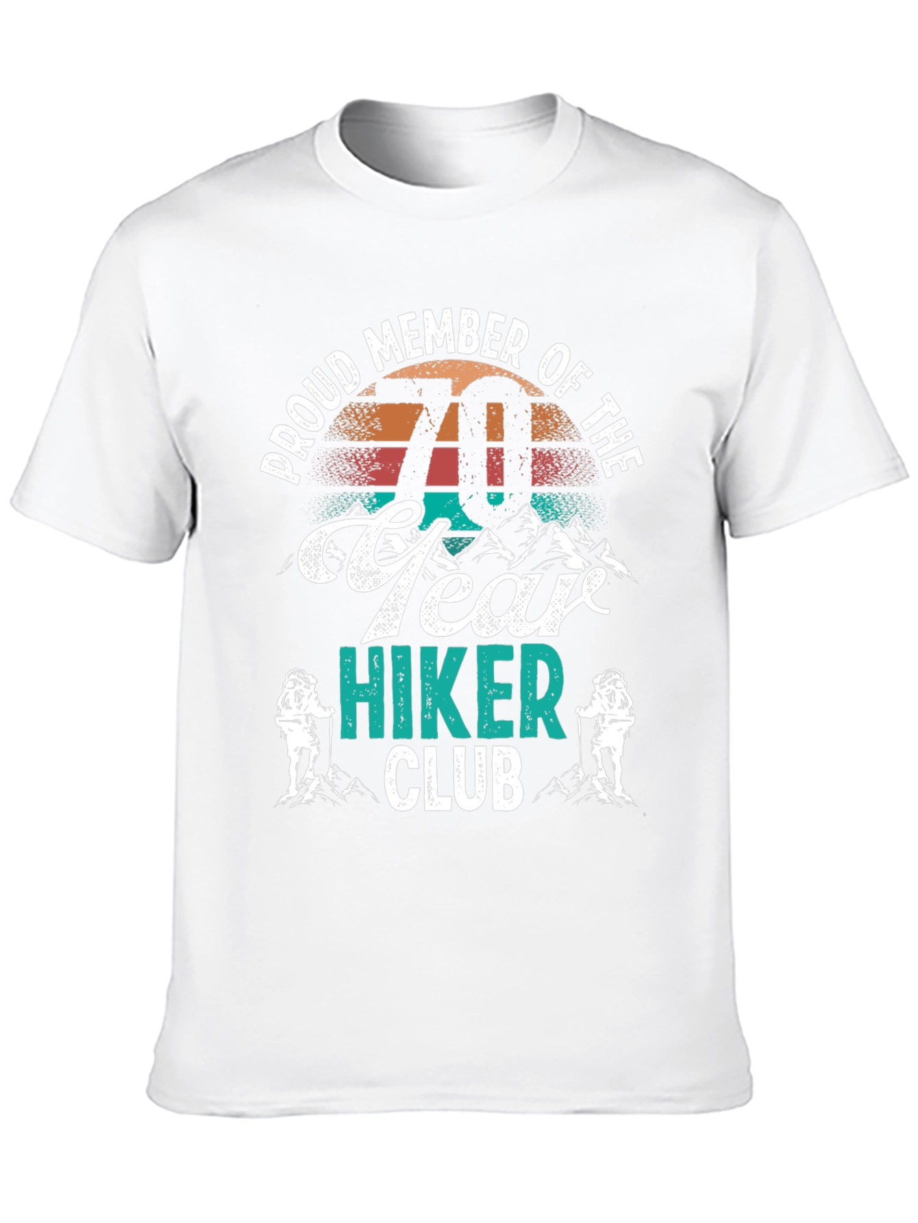 Black 70 Year Hiker Club T-Shirt - Black view 10