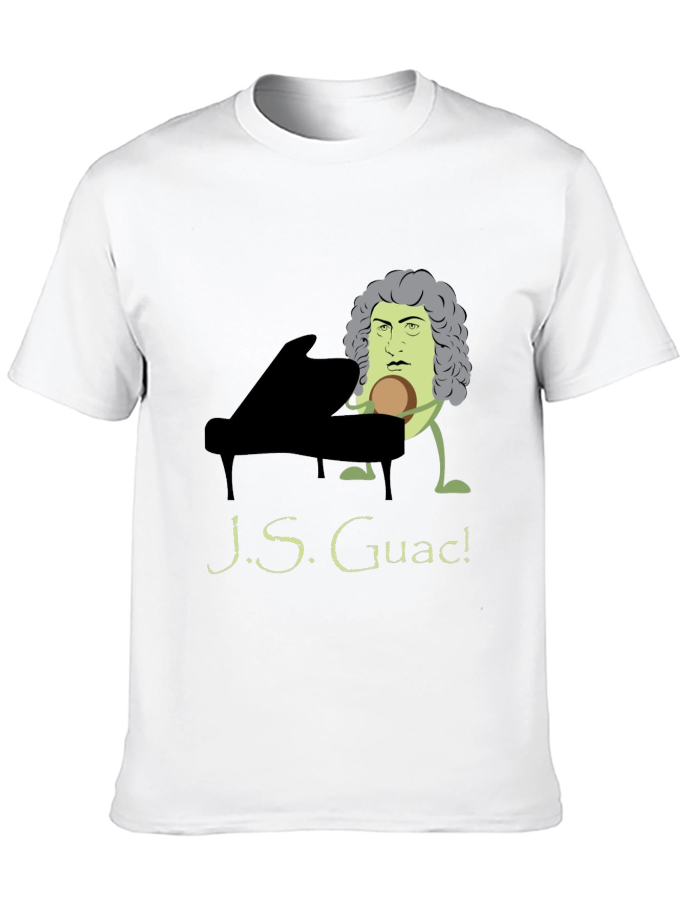 Black J.S. Guac! Funny Music T-Shirt - Black view 10