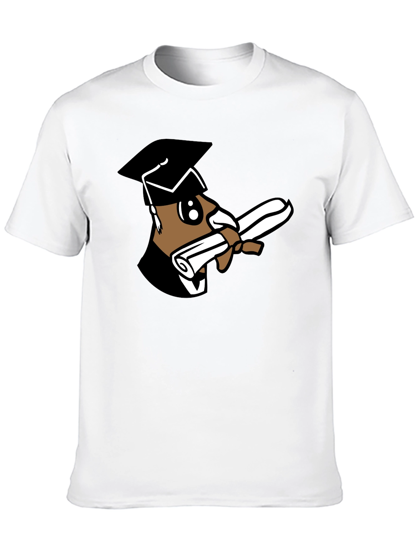 Black Graduation Bear Black T-Shirt view 10
