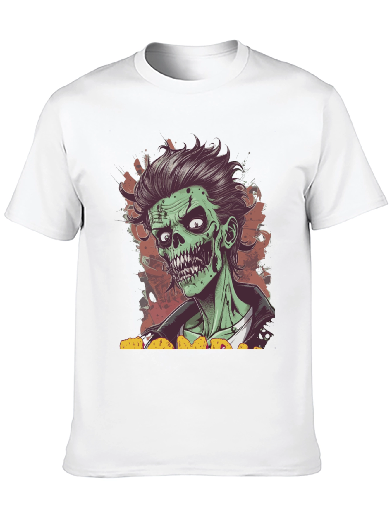 Black Zombie Taco Lover T-Shirt - Spooky Graphic Tee view 10