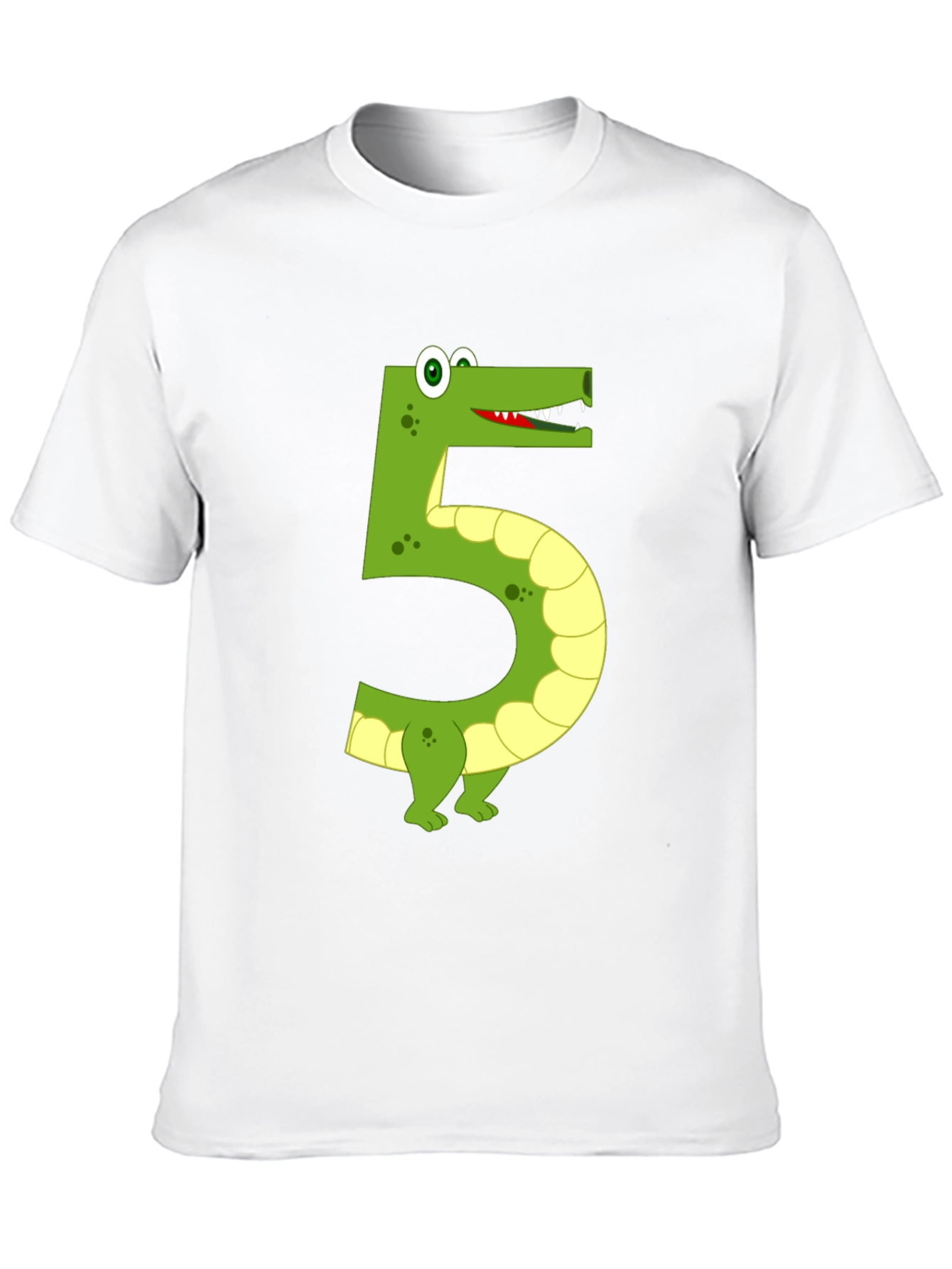 Black Fun Number 5 Alligator Tee view 10