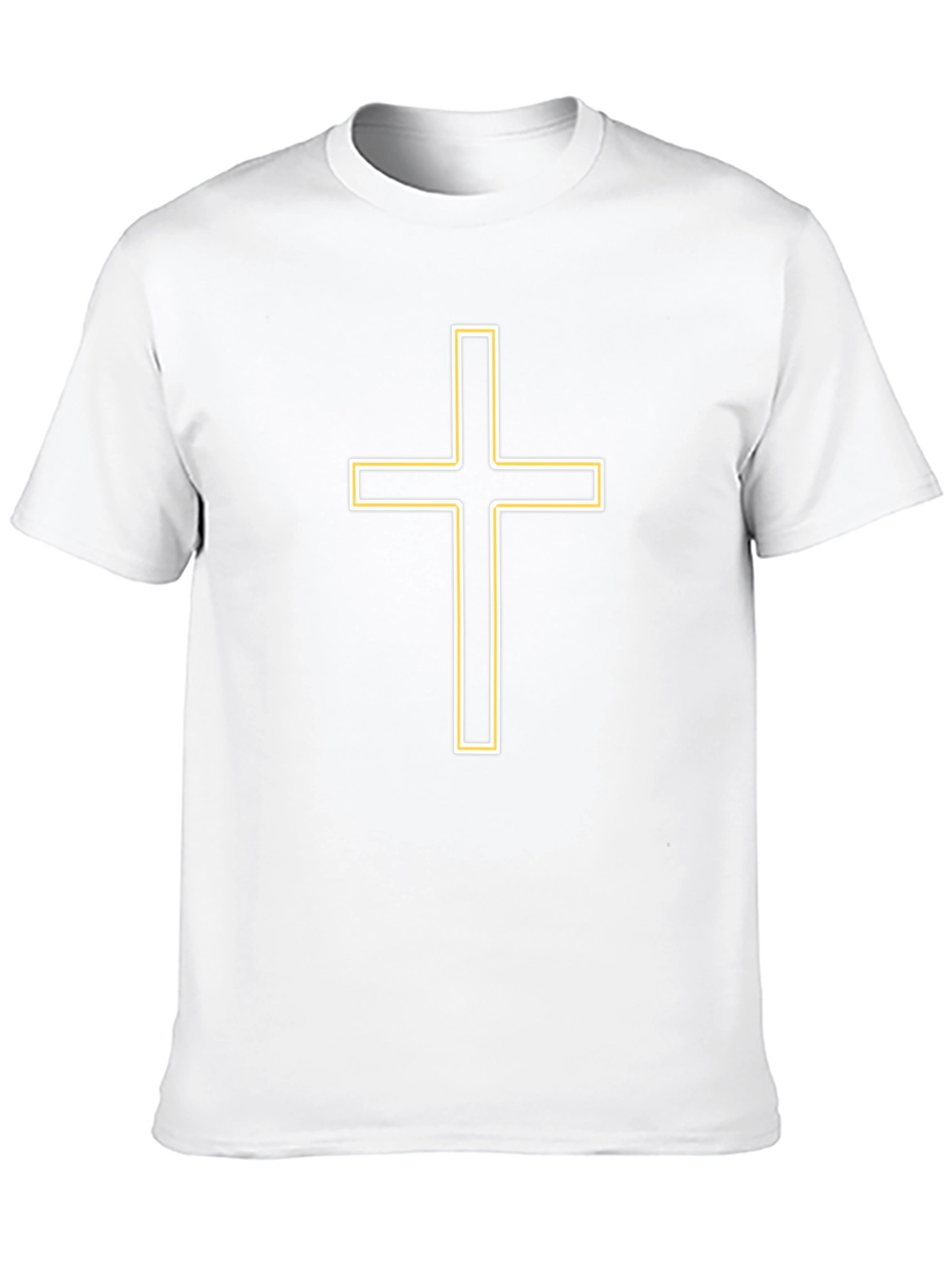 Black Black T-Shirt with Cross Graphic view 10