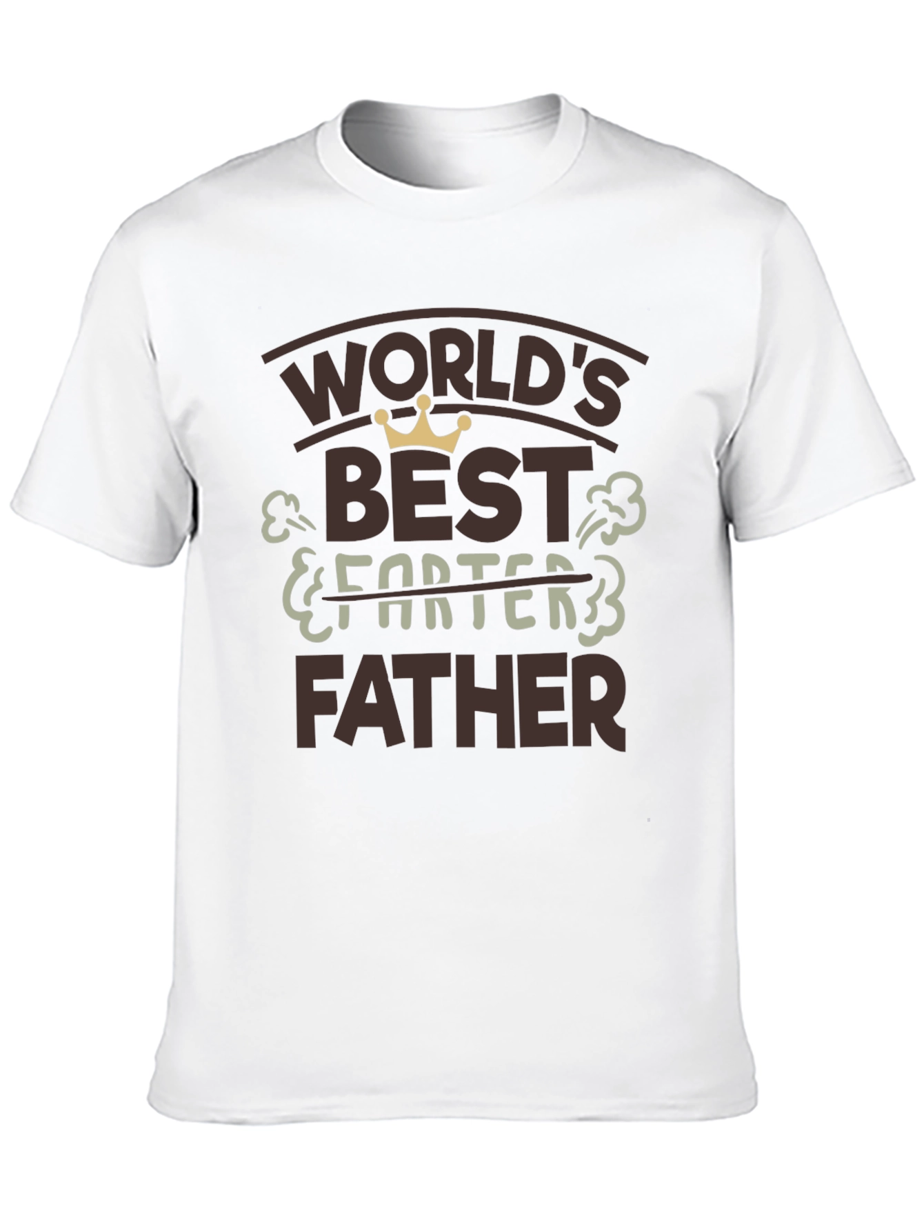 Black World's Best Farter Father Black T-Shirt view 10