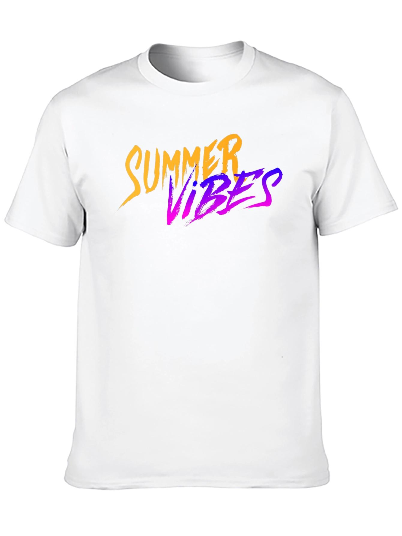 Black Summer Vibes Graphic Black T-Shirt view 10