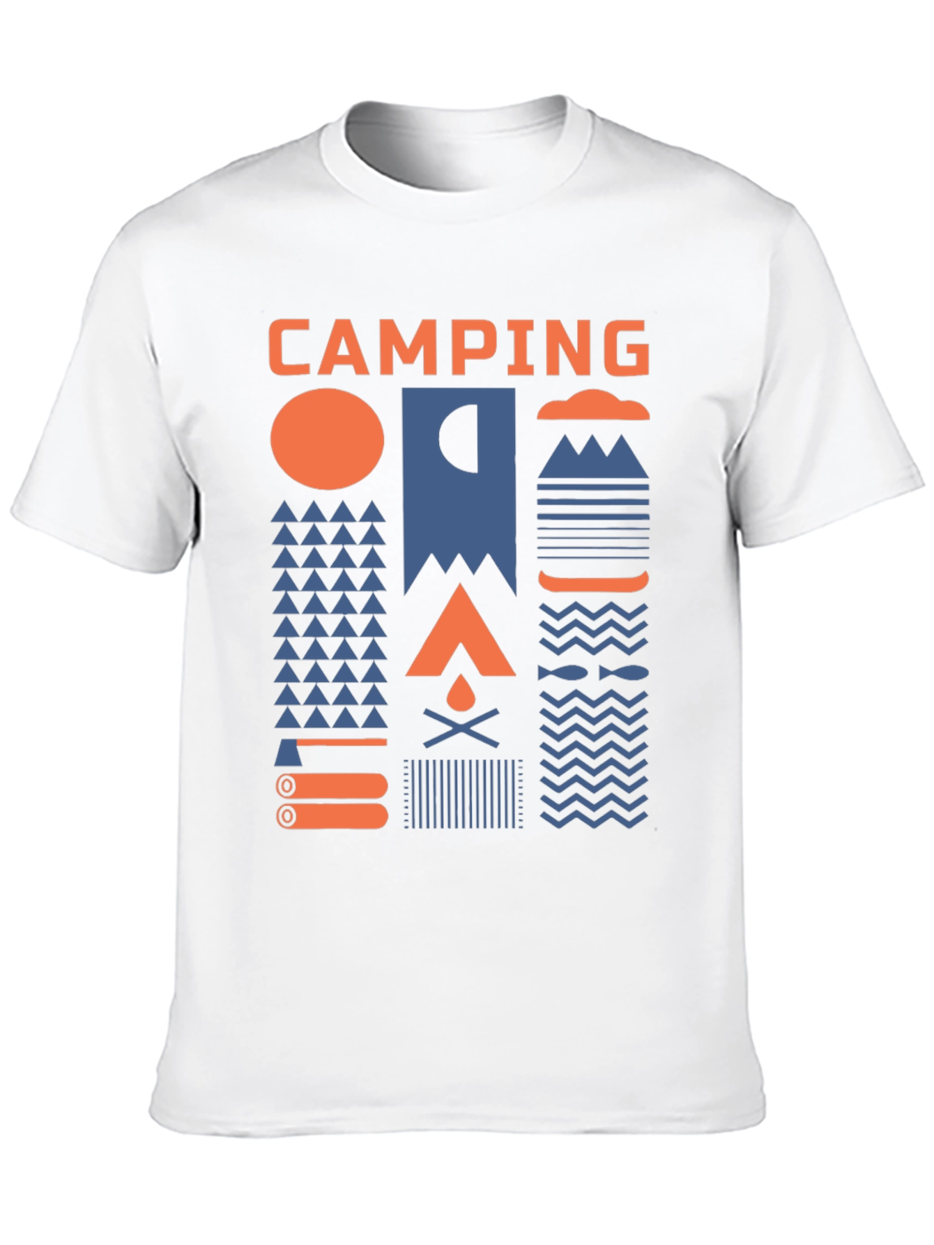 Black Camping Graphic T-Shirt - Unisex view 10