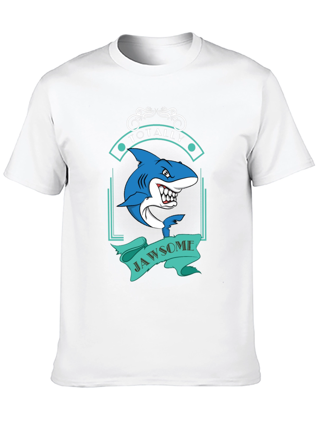 Black Totally Jawsome Shark Graphic Tee - Black view 10