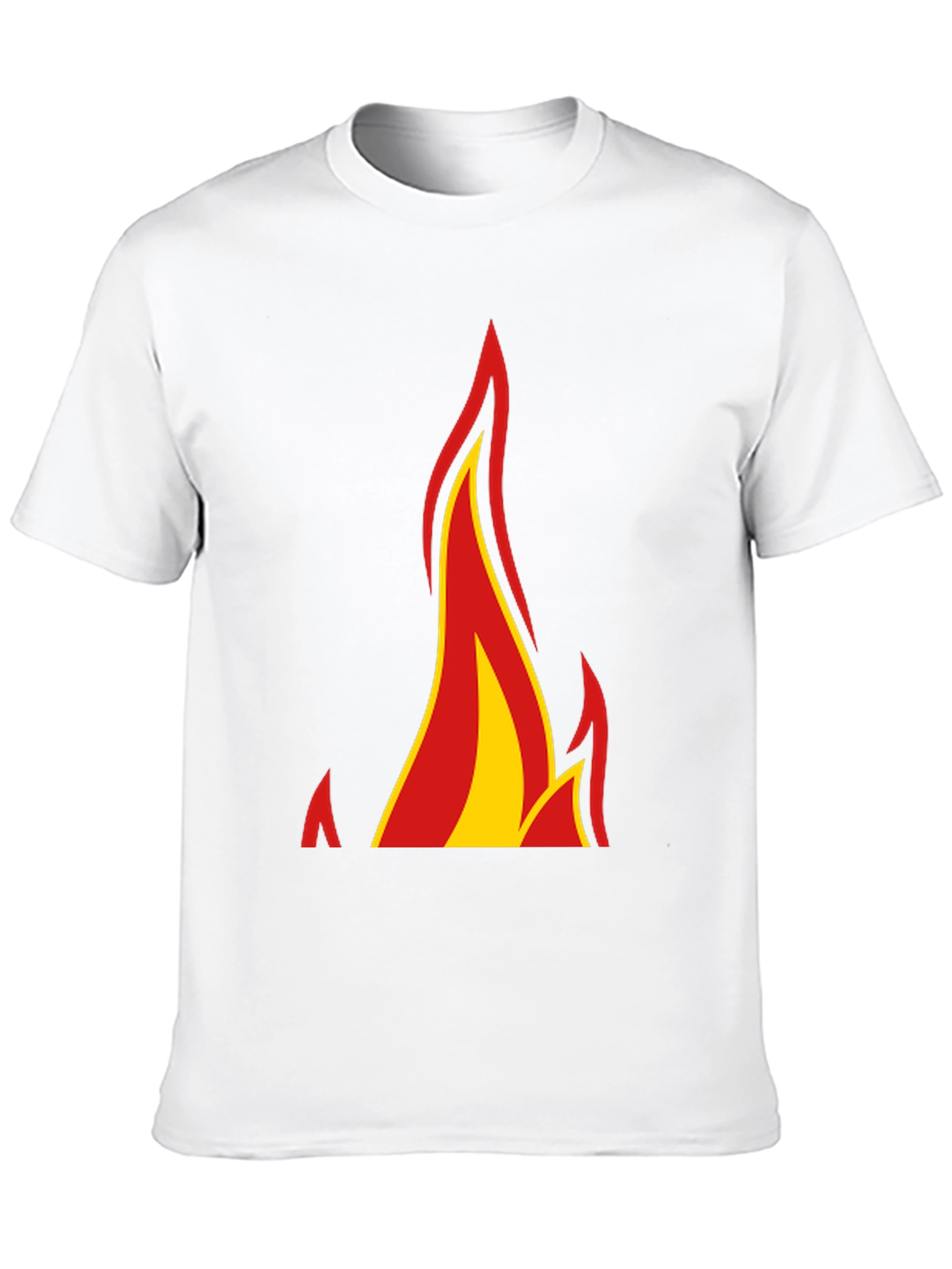 Black Flame Graphic Black T-Shirt view 10