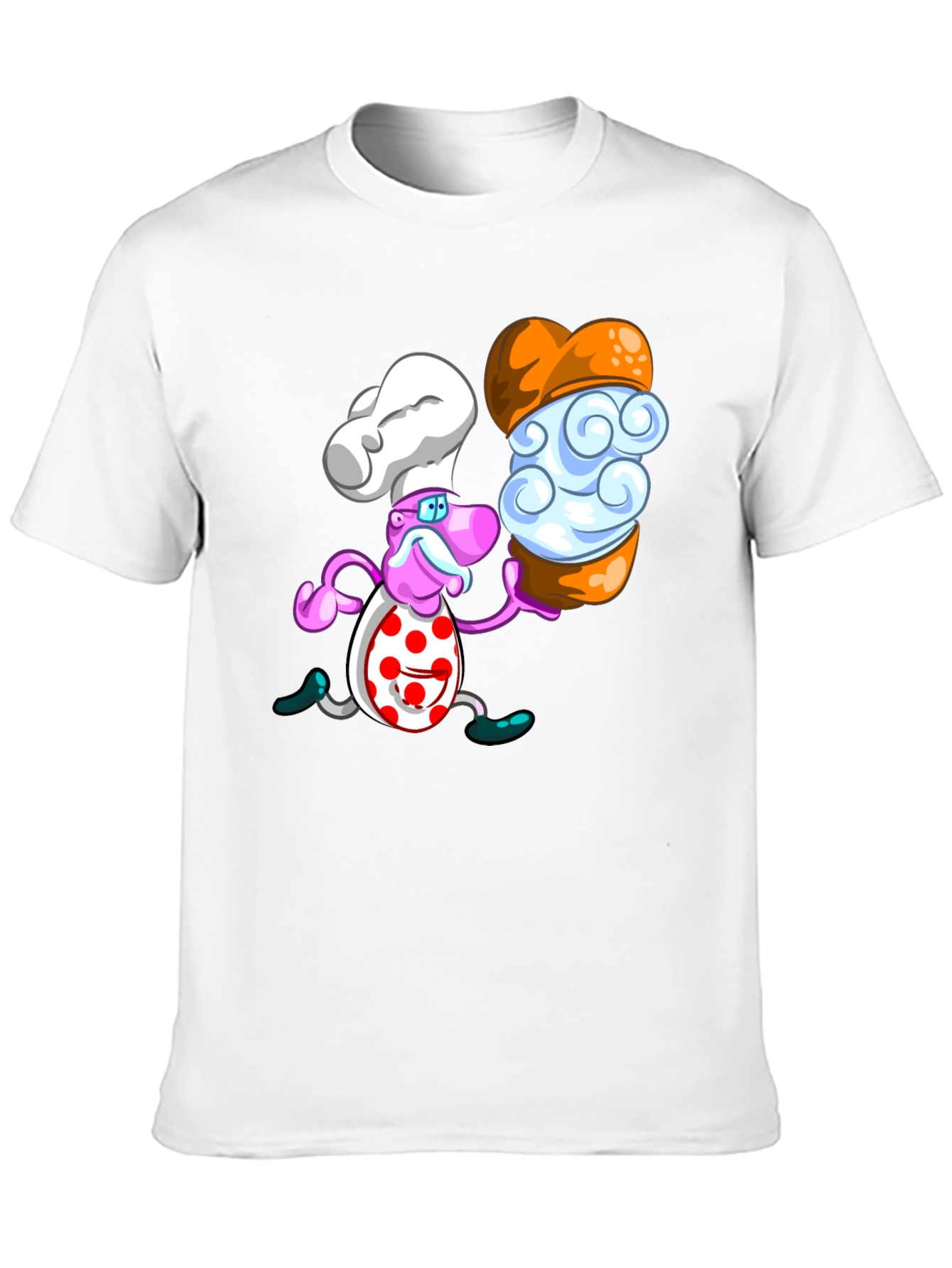 Black Chef Dessert T-Shirt - Unique Graphic Tee view 10