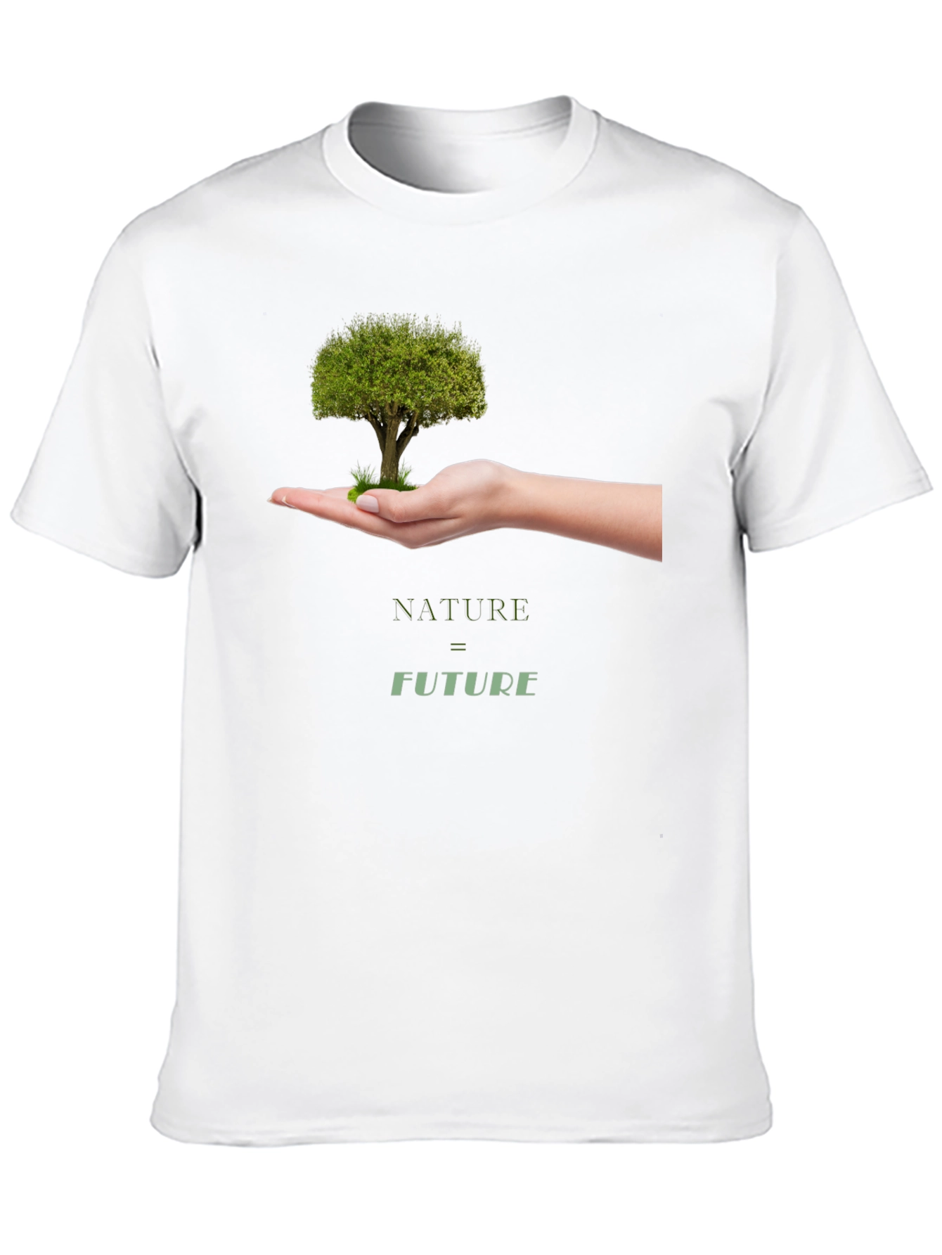 Black Nature = Future Graphic Tee - Black Cotton view 10