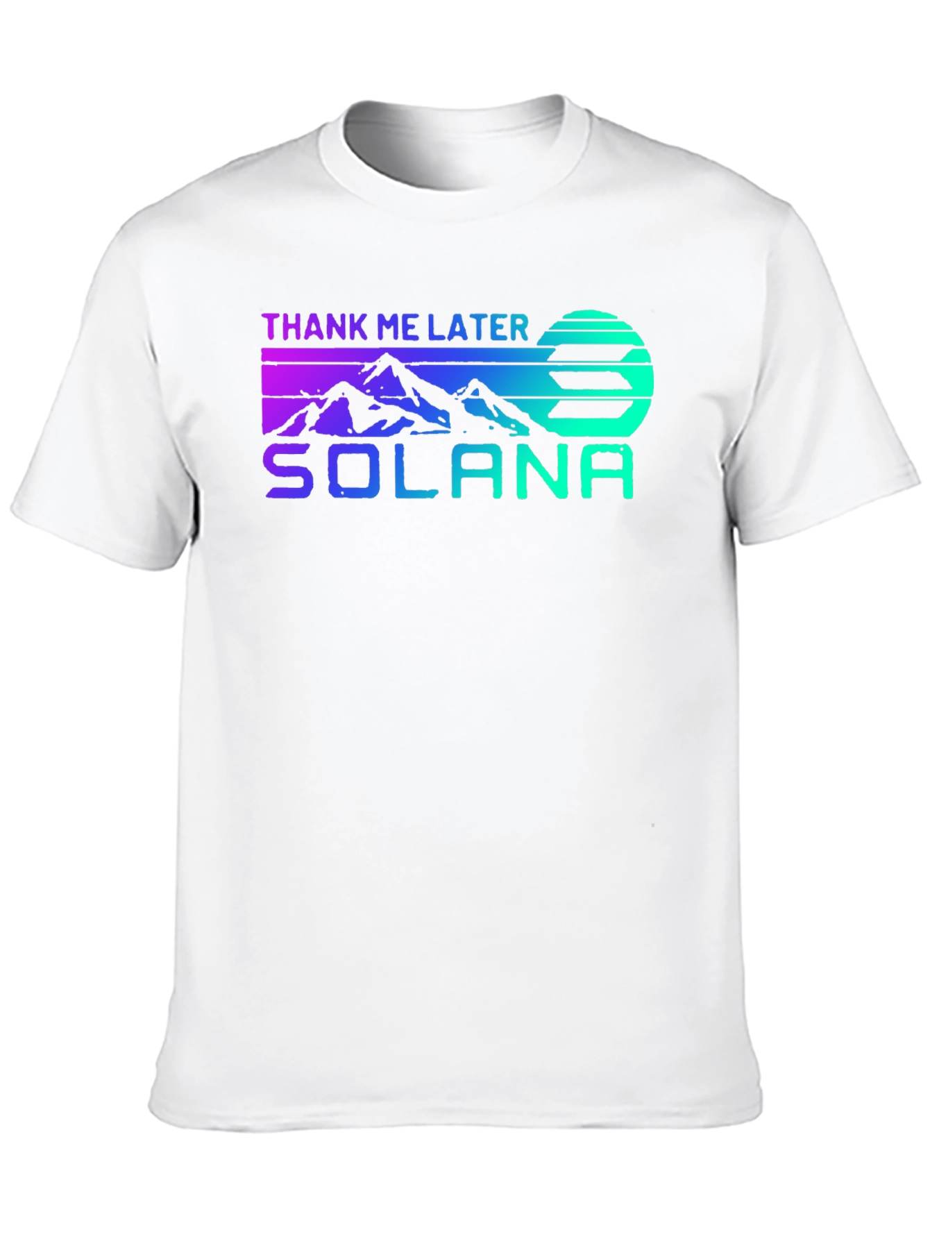 Black Solana Crypto Thank Me Later Graphic T-Shirt view 10