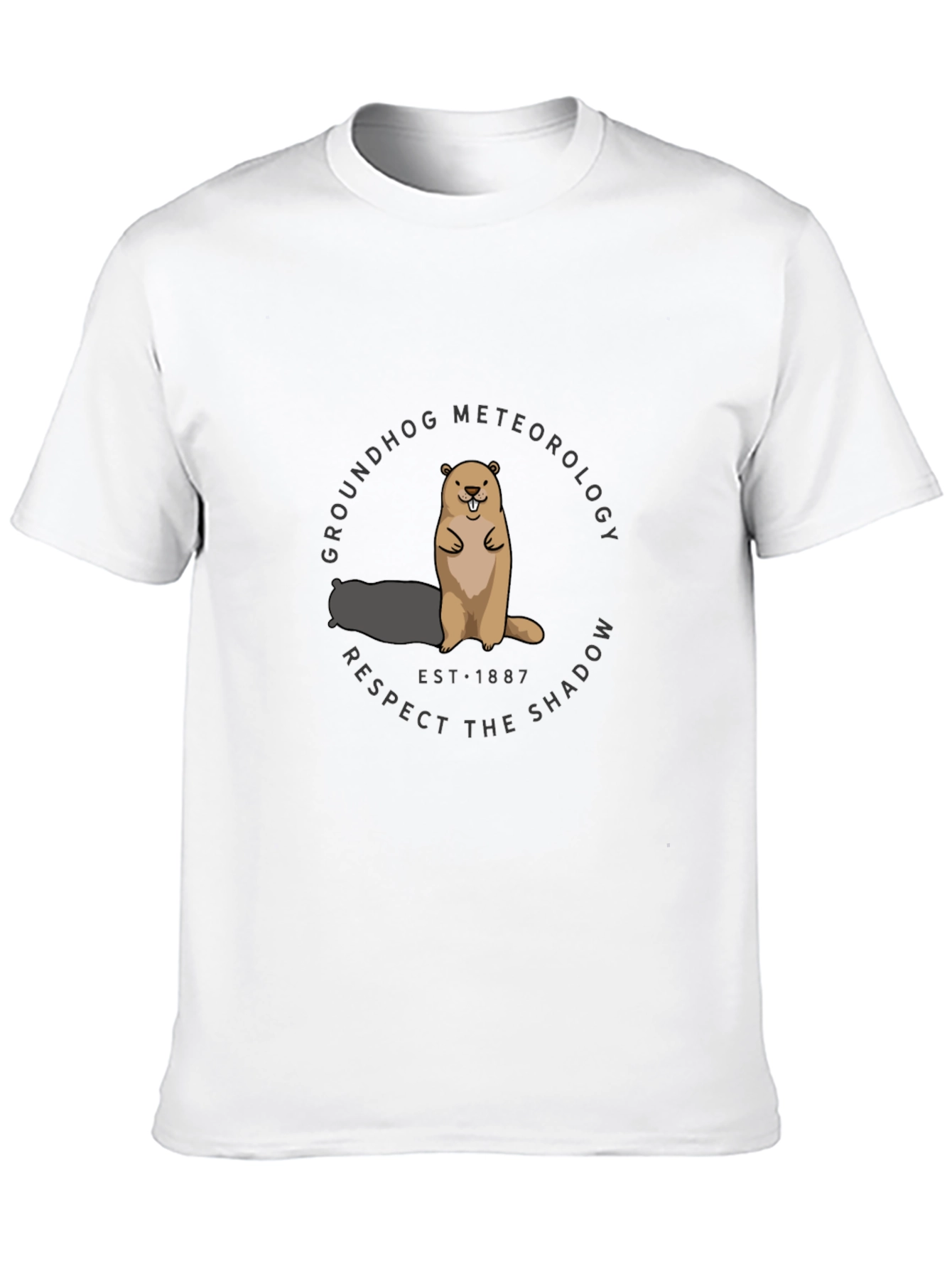 Black Groundhog Meteorology T-Shirt view 10