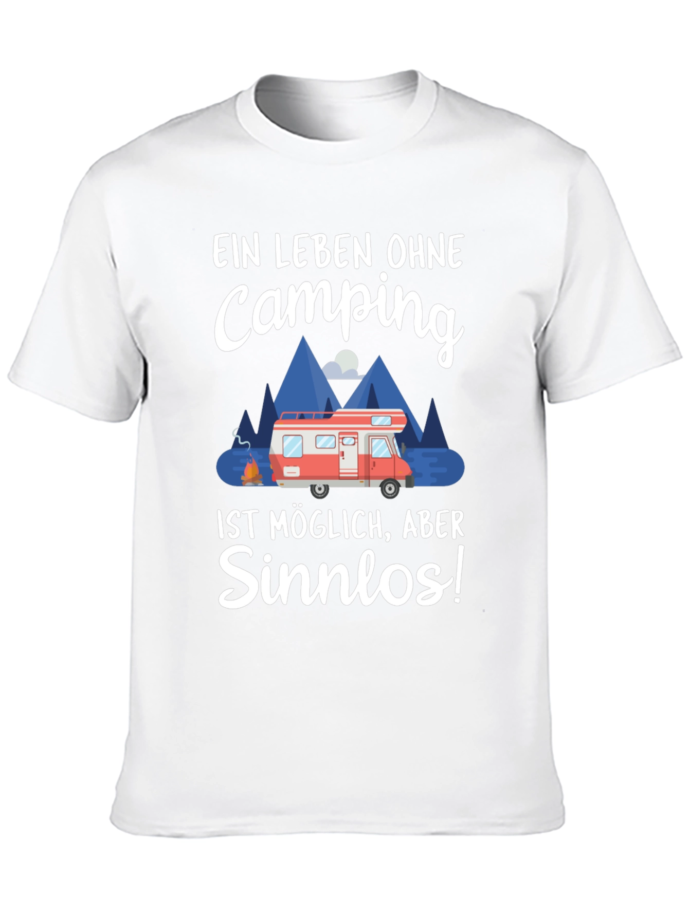 Black Camping Lover T-Shirt - "Ein Leben Ohne Camping Sinnlos" view 10