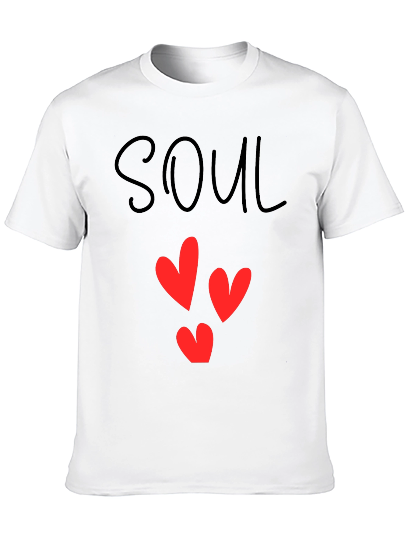 Black Soul Mate Heart Graphic T-Shirt view 10
