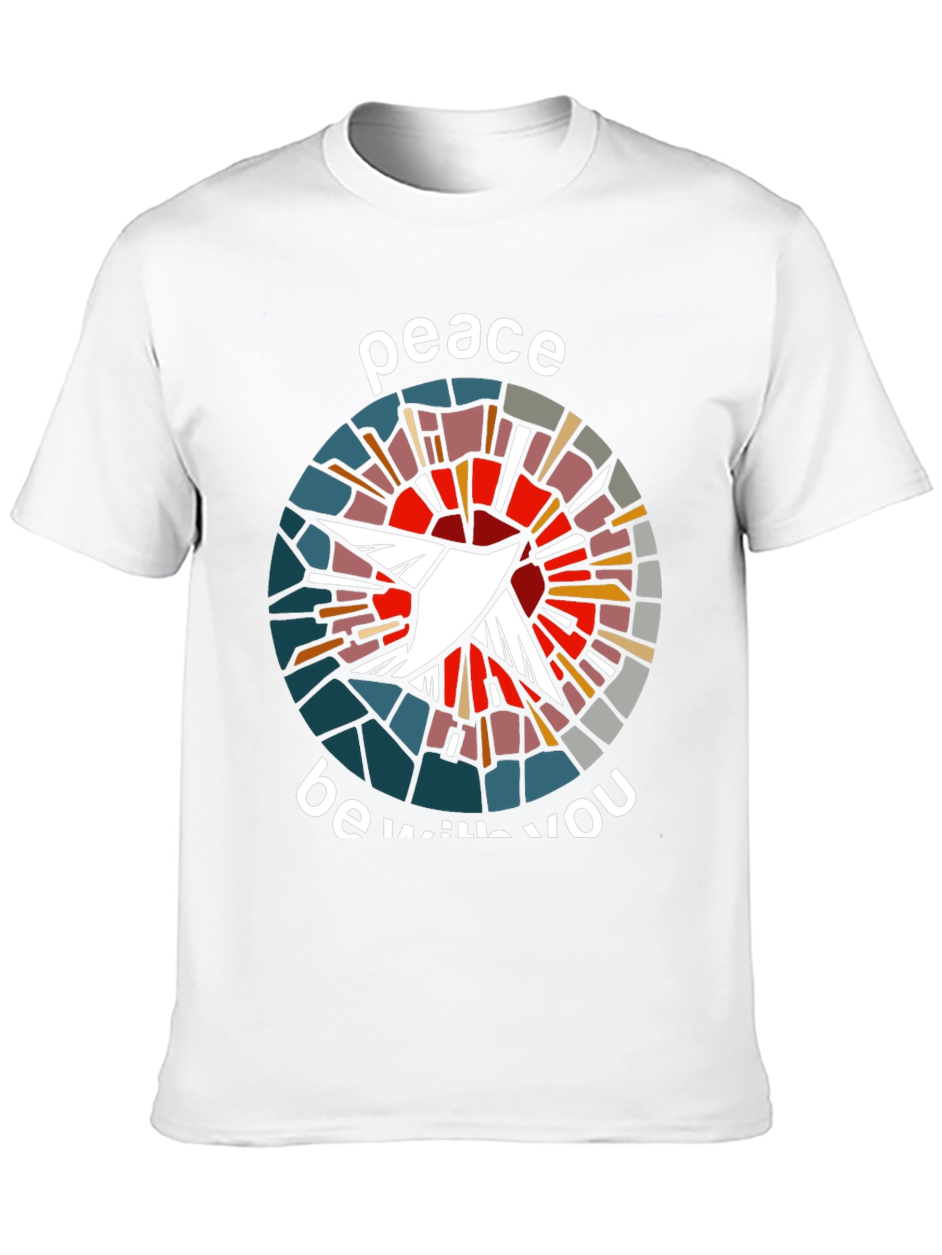 Black Peace Be With You Dove Graphic T-Shirt view 10