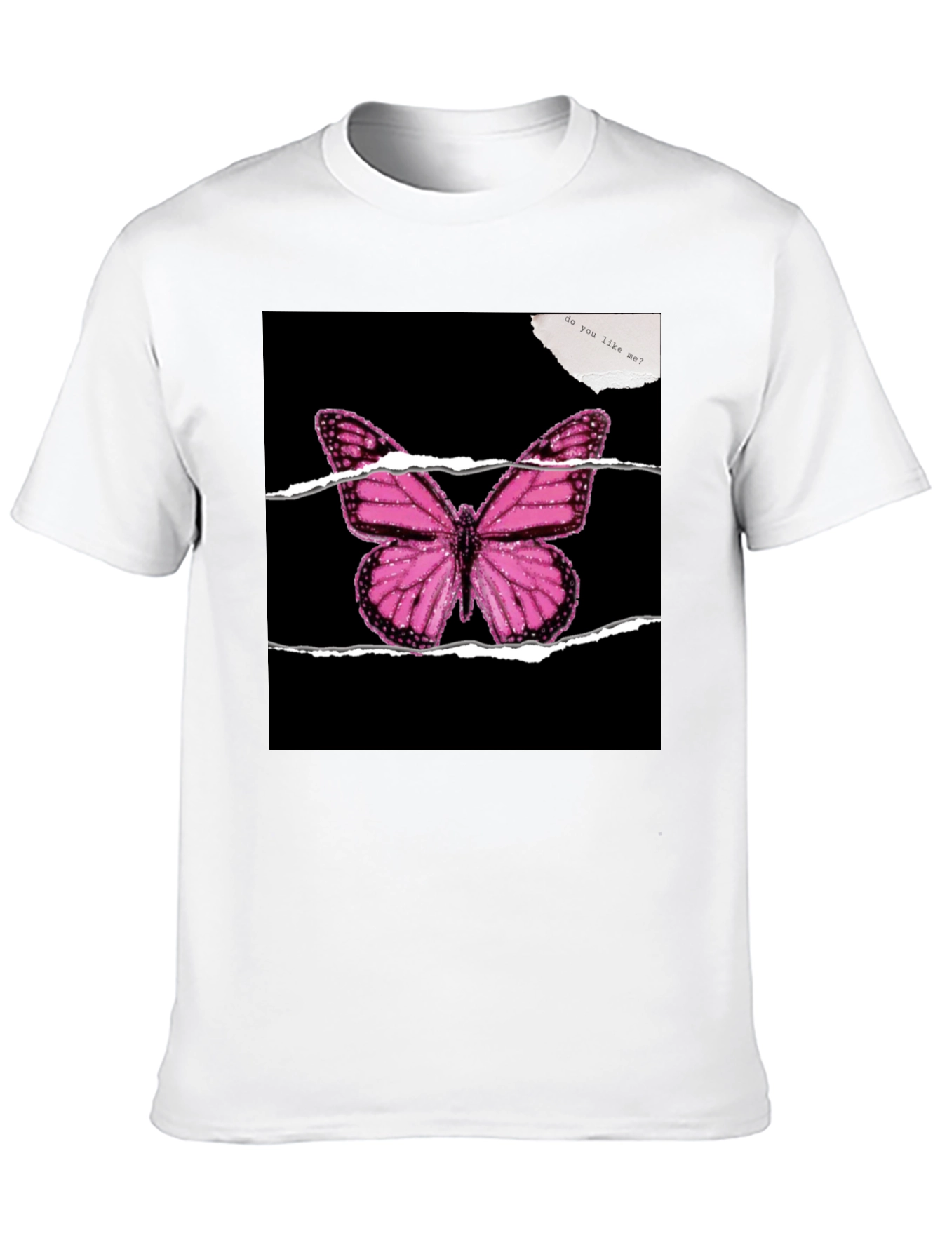 Black Butterfly Graphic Black T-Shirt view 10