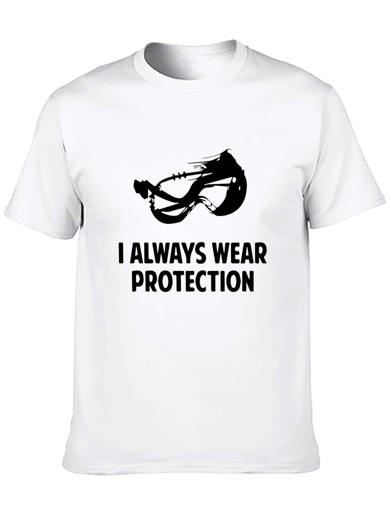 Black I Always Wear Protection T-Shirt view 10