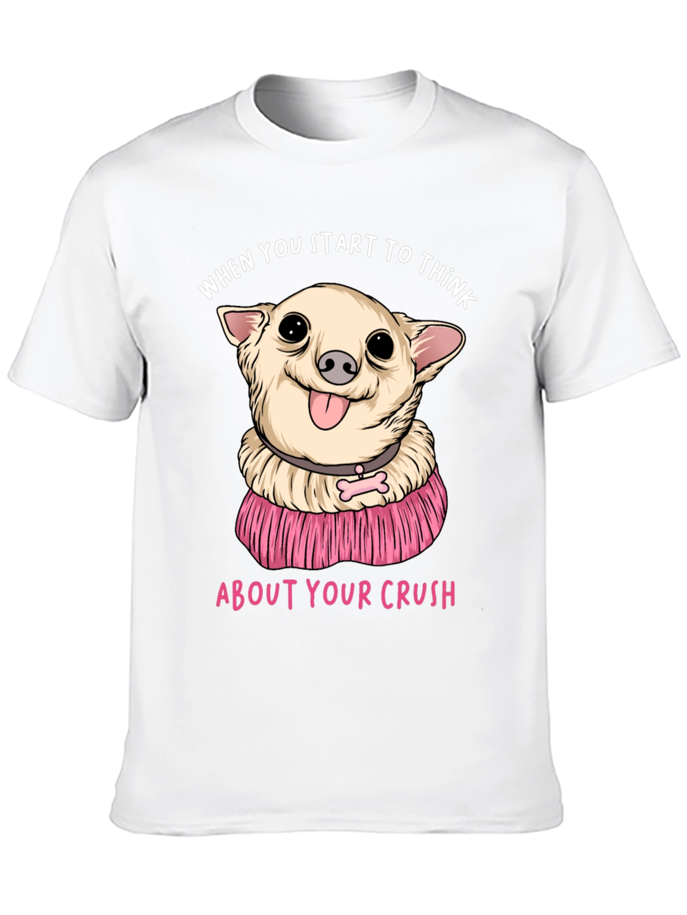 Black Chihuahua Crush T-Shirt:  When You Start To Think view 10