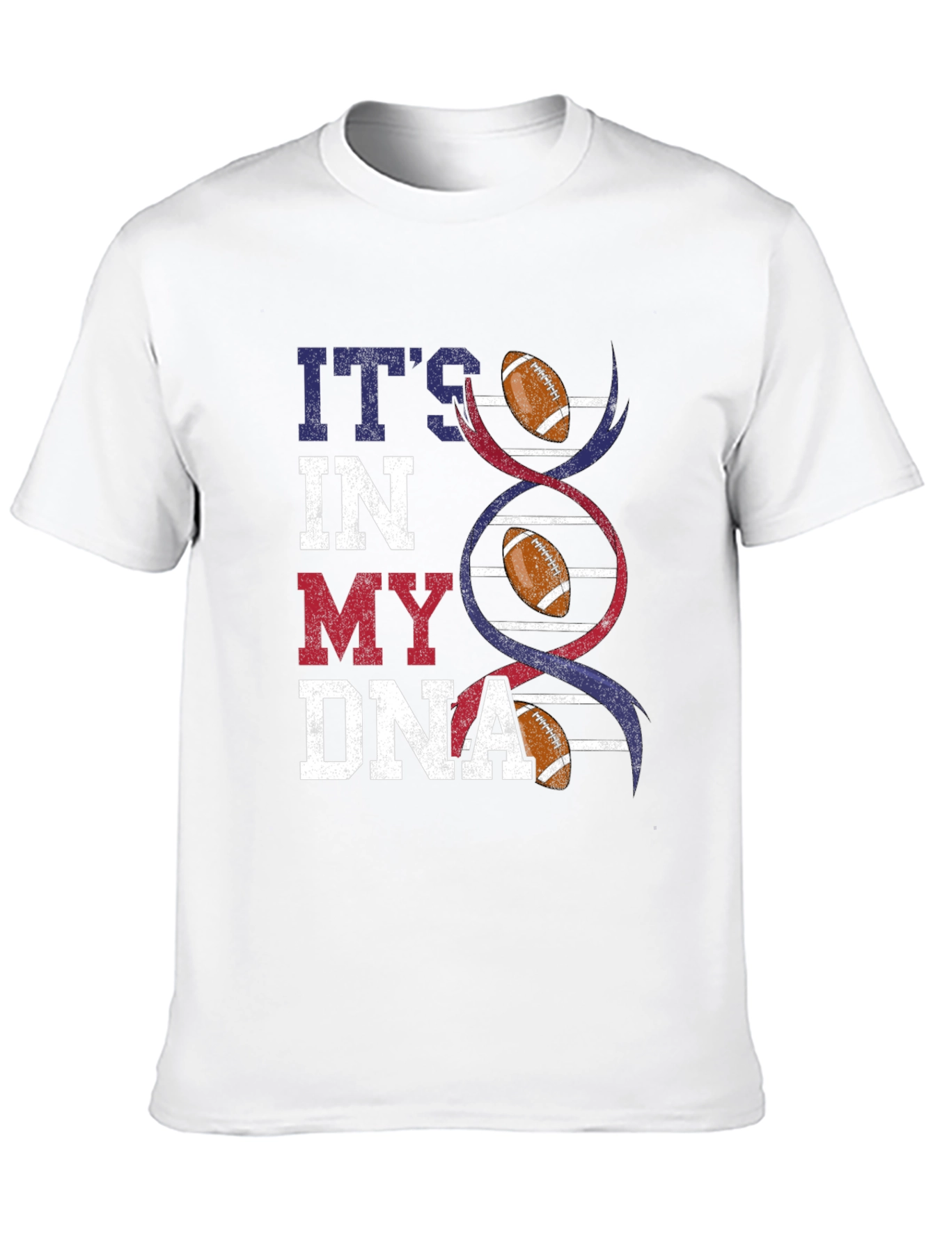 Black Football DNA Graphic T-Shirt view 10