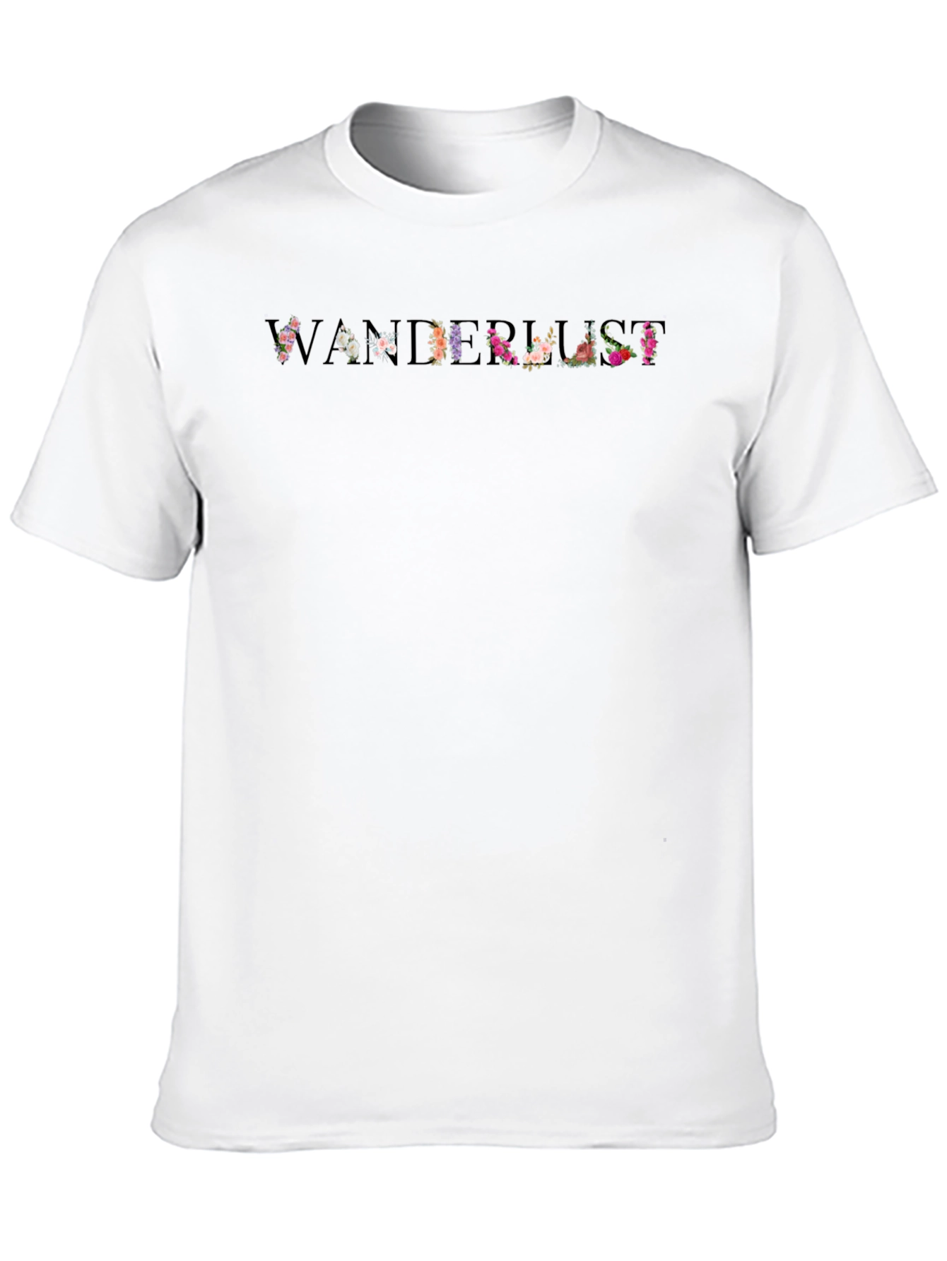 Black Floral Wanderlust Graphic Tee view 10